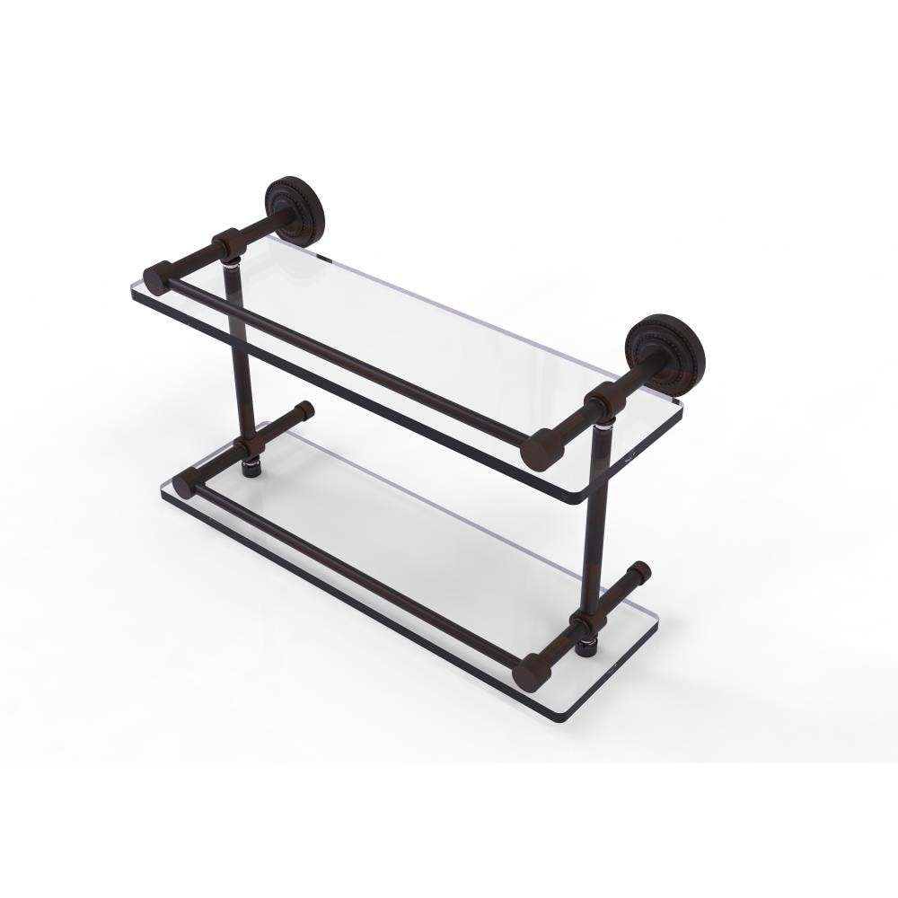Allied Brass DT-2/16-GAL-VB Dottingham Venetian Bronze 2 -Tier Wall mount Bathroom Shelf ( 16-in x 8-in x 5-in )