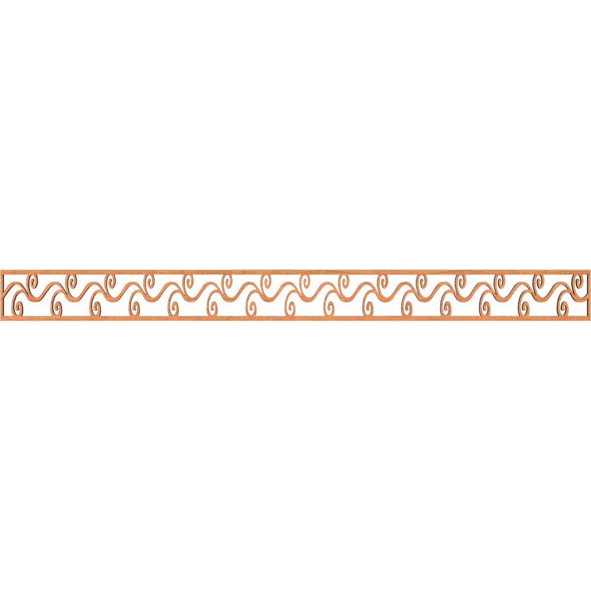 Ekena Millwork MLDA04X46TILCH Tilden Fretwork Flat Trim 4-in x 3.87-ft Cherry Brown Unfinished 2156292 Pierced Wall Panel Moulding
