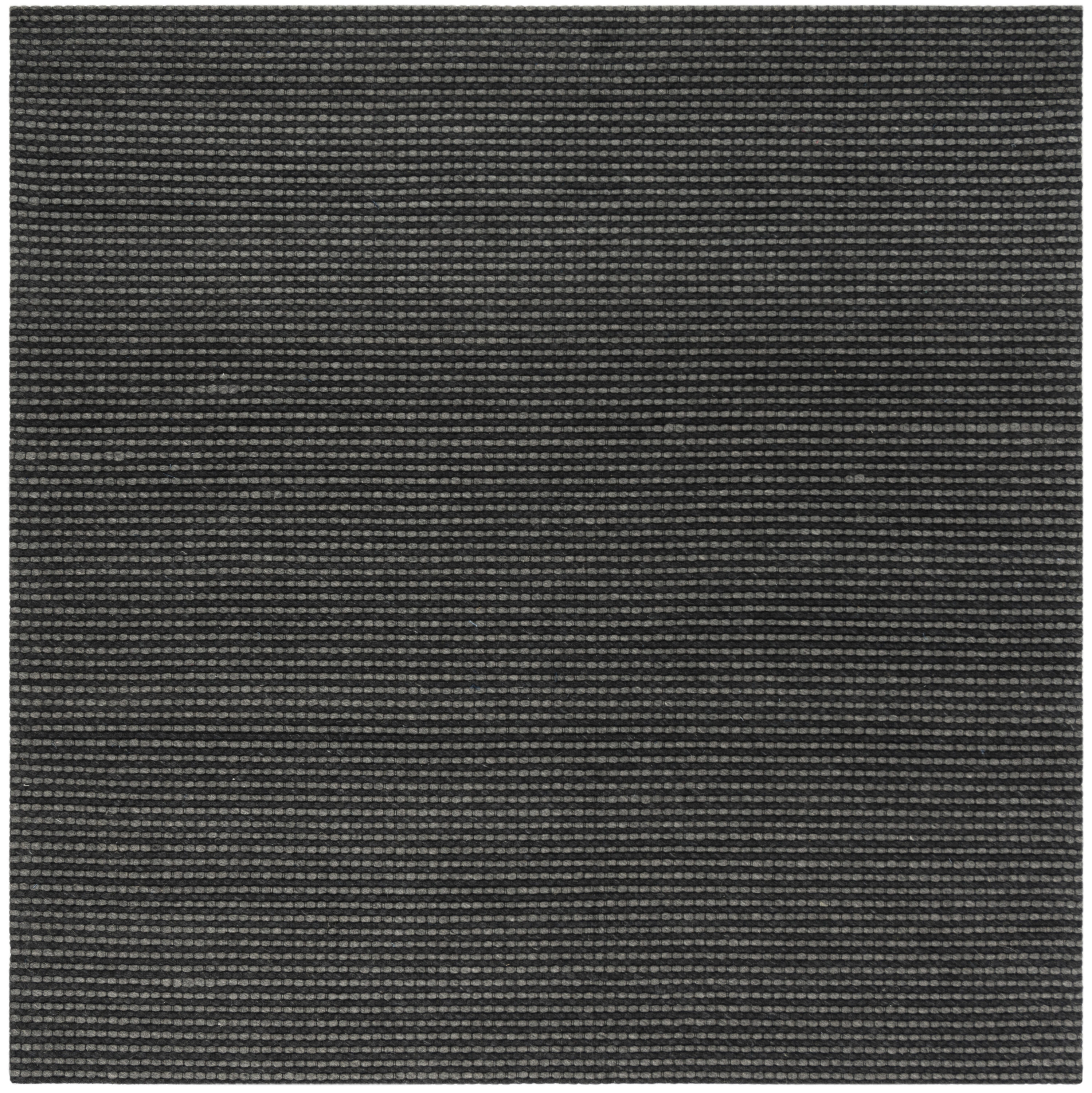 Safavieh NAT801D-6SQ Natura 6 x 6 (ft) Wool Gray/Black Square Indoor Abstract Coastal Area rug