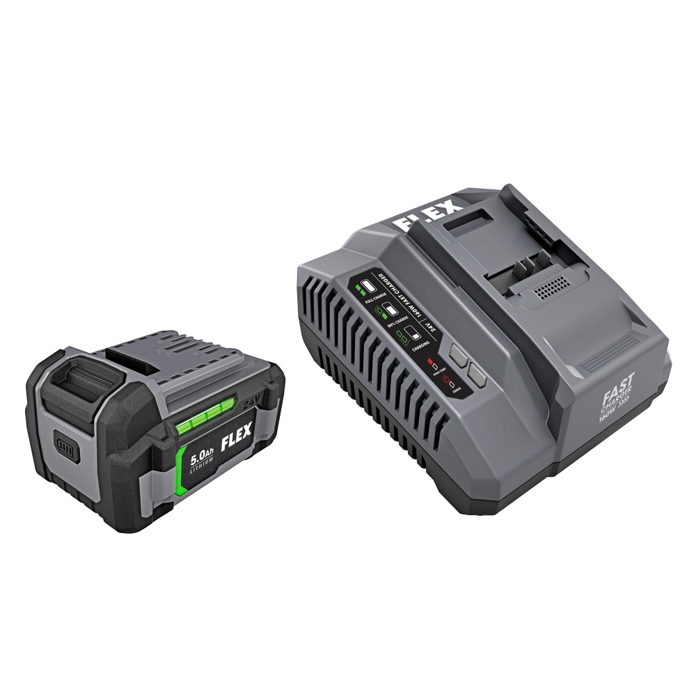 FLEX FX0411-1C 24-V 5 Amp-Hour; Lithium-ion Power Tool Battery and Charger (Charger Included)