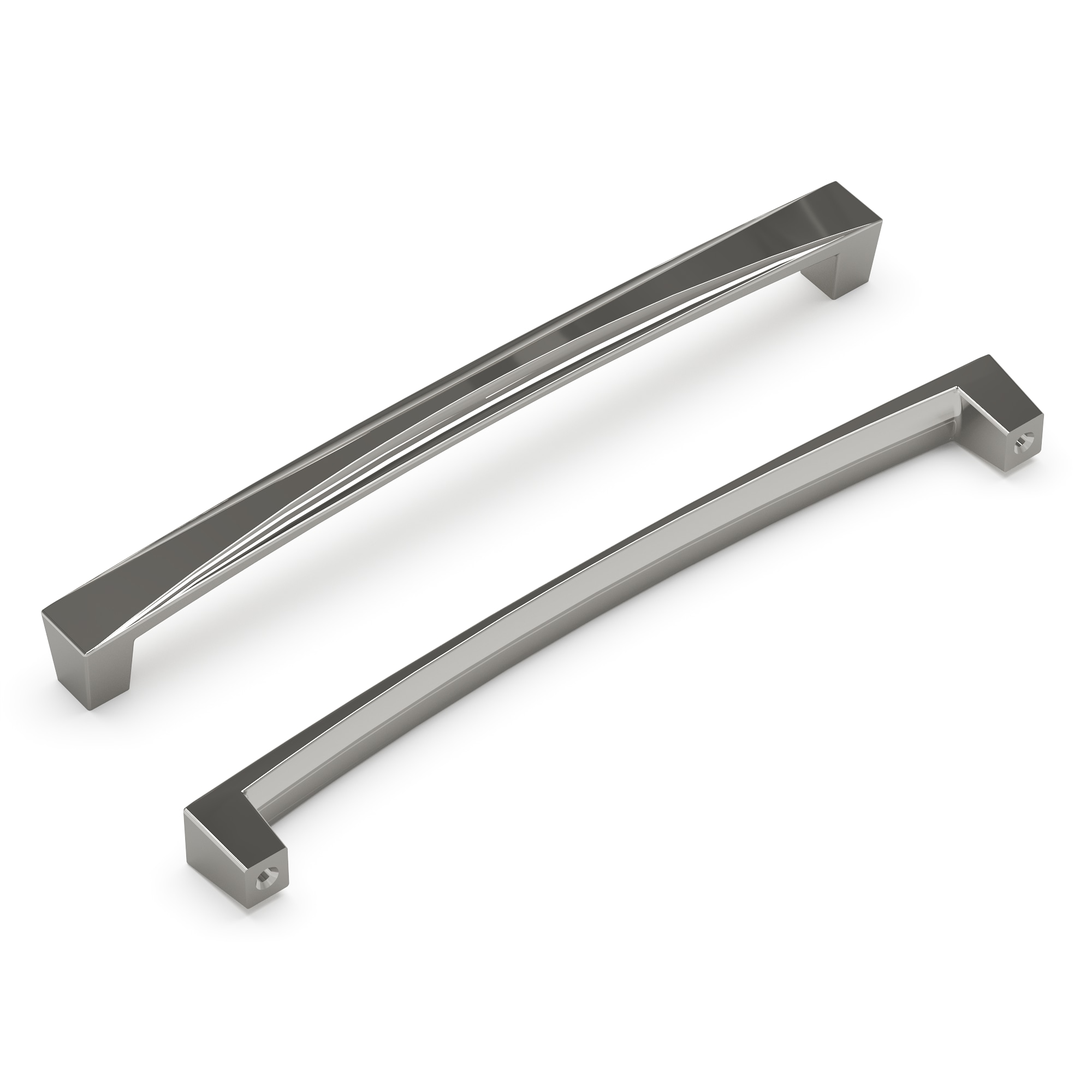 Hickory Hardware H076133-CH Crest 7-9/16-in , 192mm Center to Center Chrome Rectangular Handle