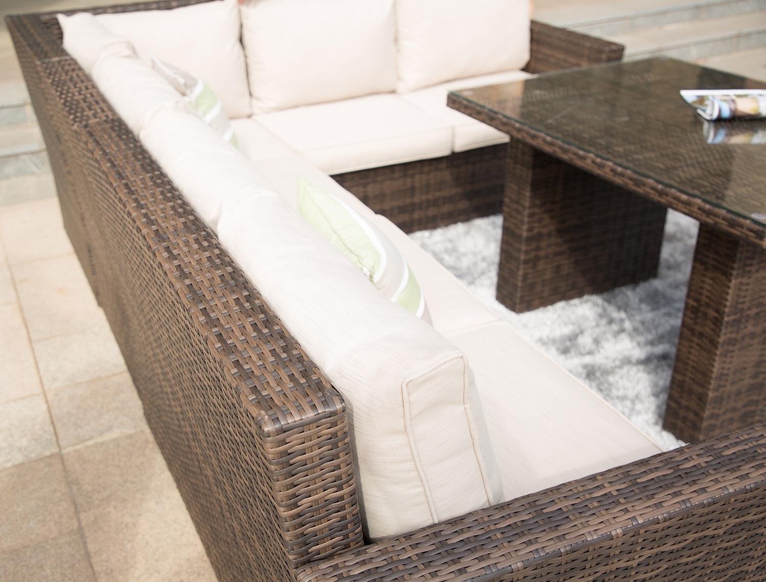 Direct Wicker DWS-1403-BROWN Patio-Conversation-Sets - View #6