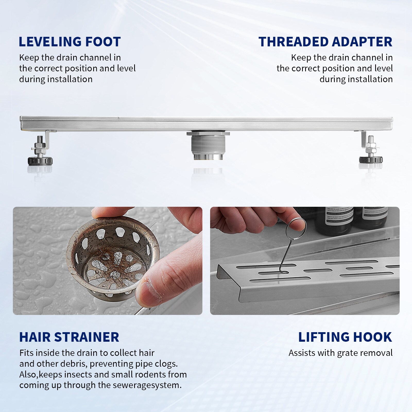 BWE A-9FD03-SILVER Drains-Flanges - View #6