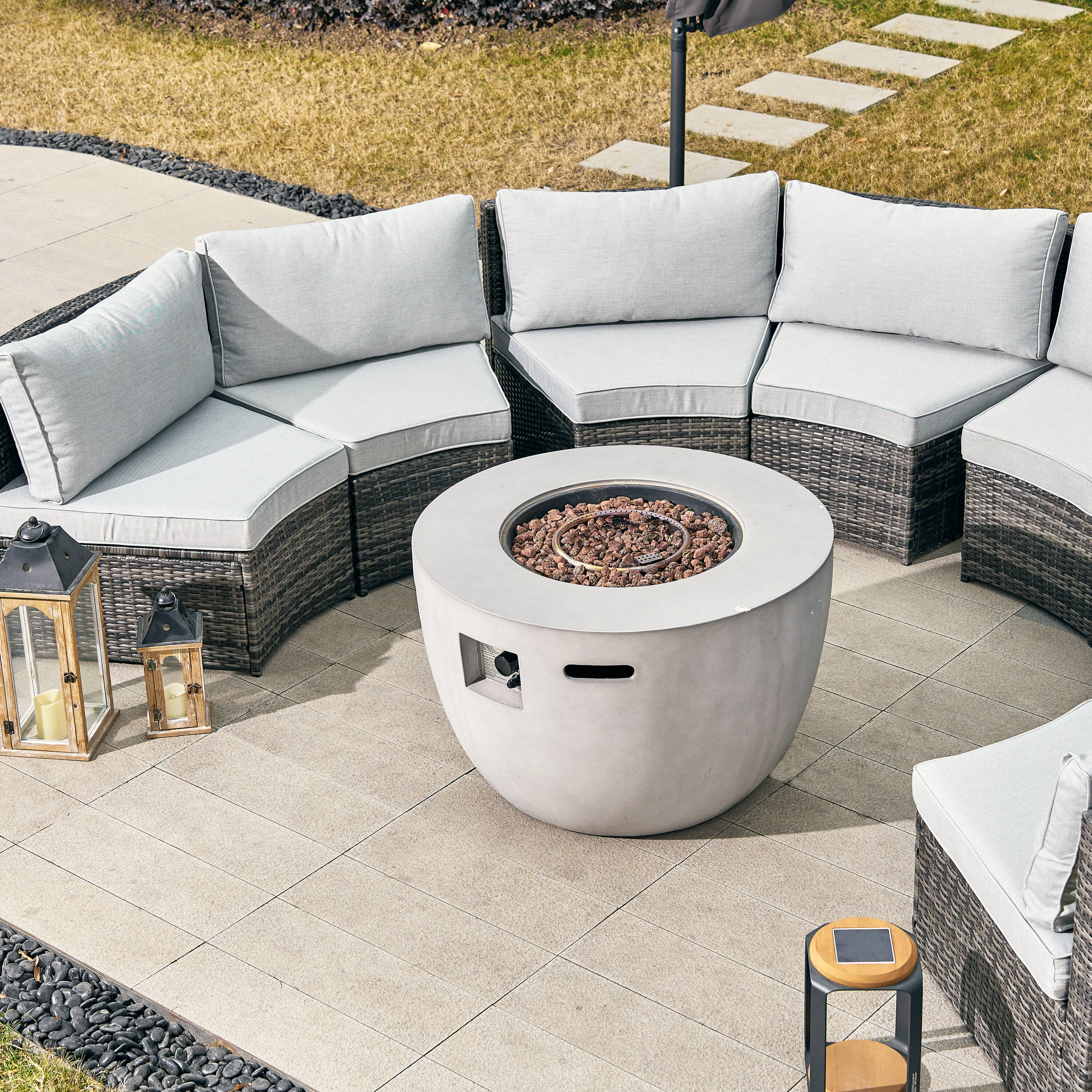 Direct Wicker DWS-1205B8SS&2160-G Patio-Conversation-Sets - View #8
