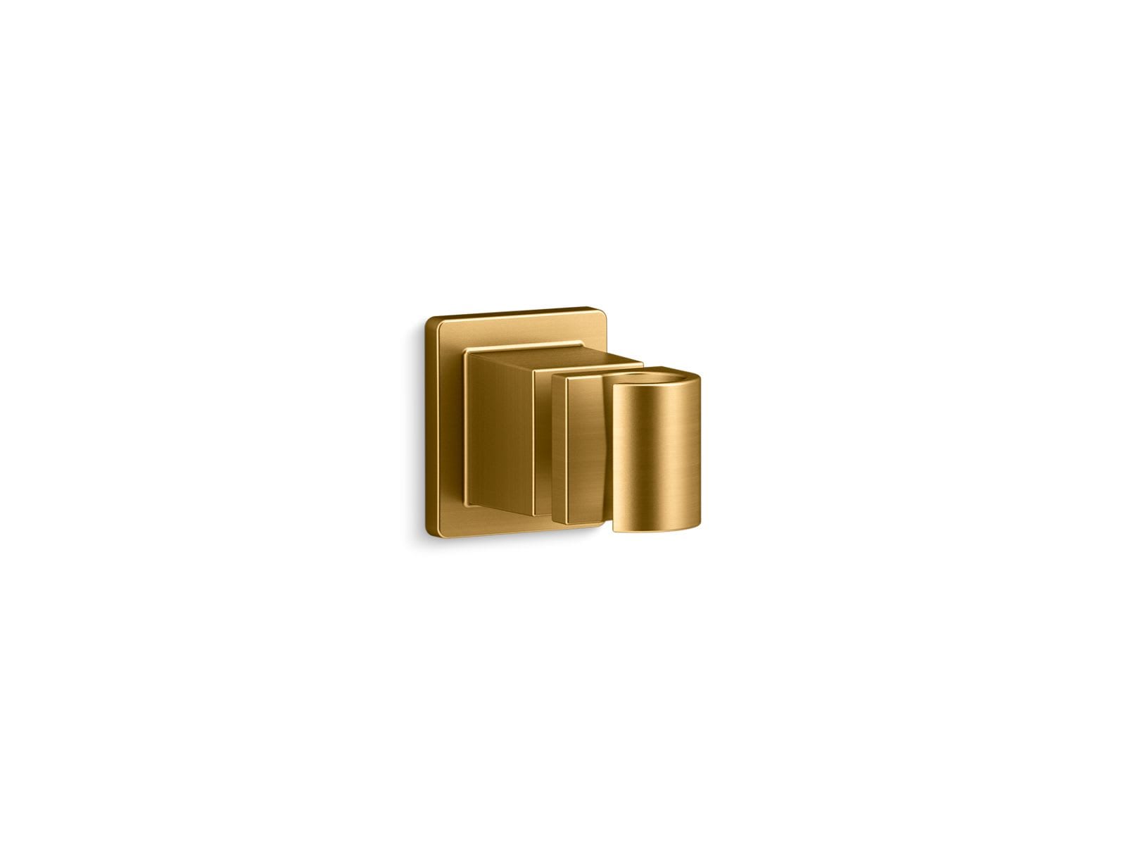 KOHLER Awaken Adjustable Wall Holder in Vibrant Brushed Moderne Brass