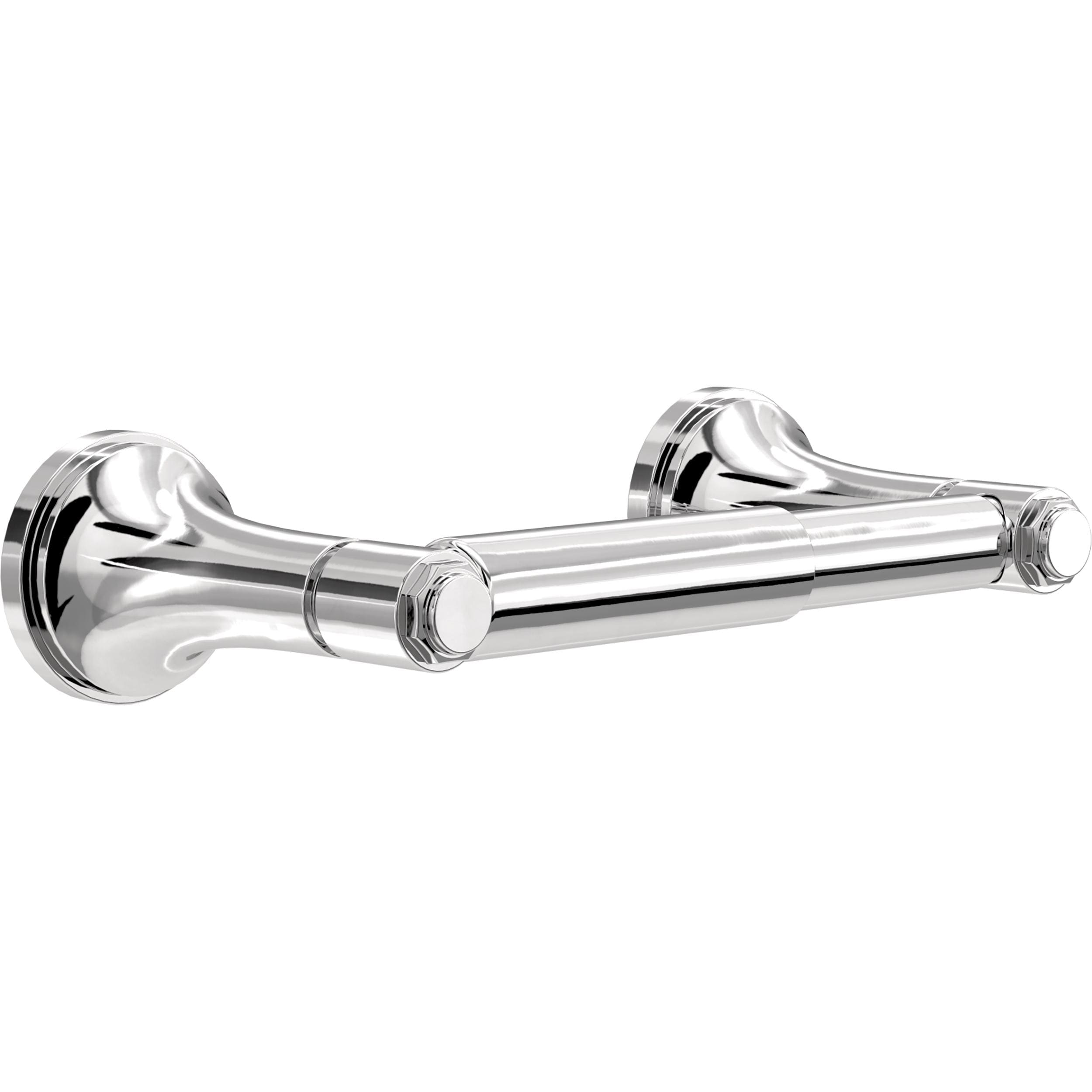 Franklin Brass WDRF50-PC Woodruff Polished Chrome Wall mount Spring-loaded Toilet Paper Holder 1 -Rolls with Storage