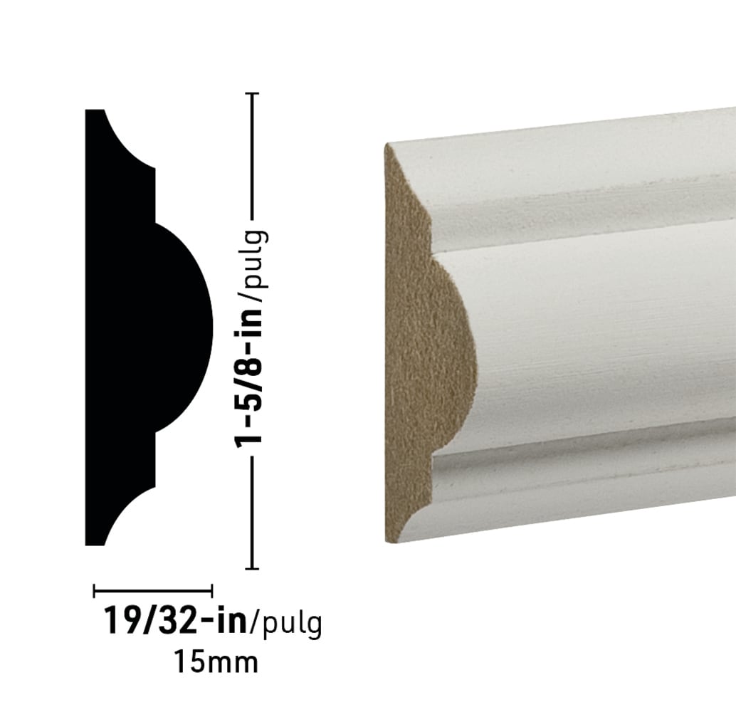 allen + roth L0434755W12 Chair-Rail-Moulding - View #6