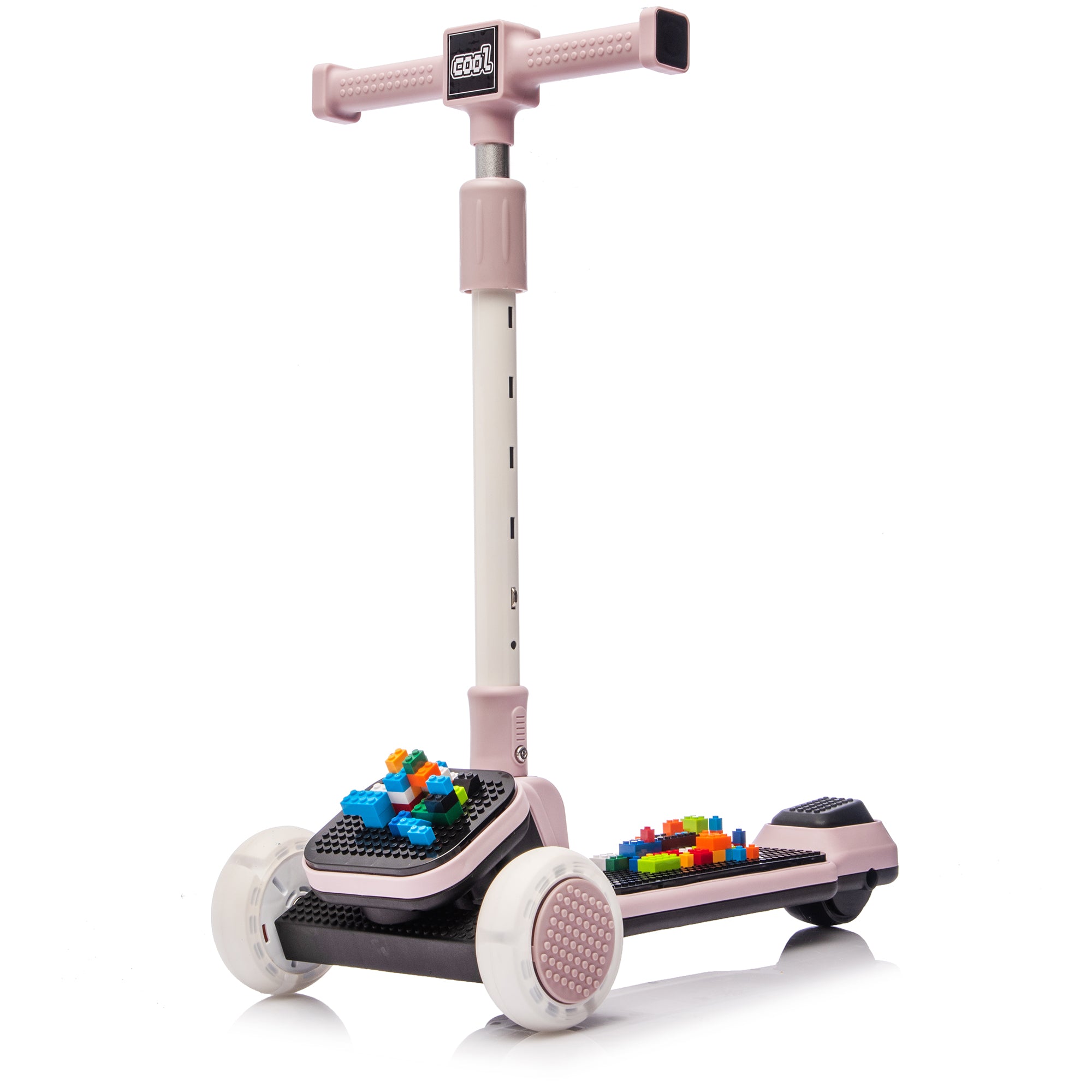 Boyel Living 3+ Purple children's three wheeled scooter with PU flashing wheels