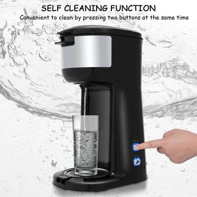 Sboly Coffee Maker fast Brewer K-Cup Pod & Ground Coffee Single Serve Self  Clean 