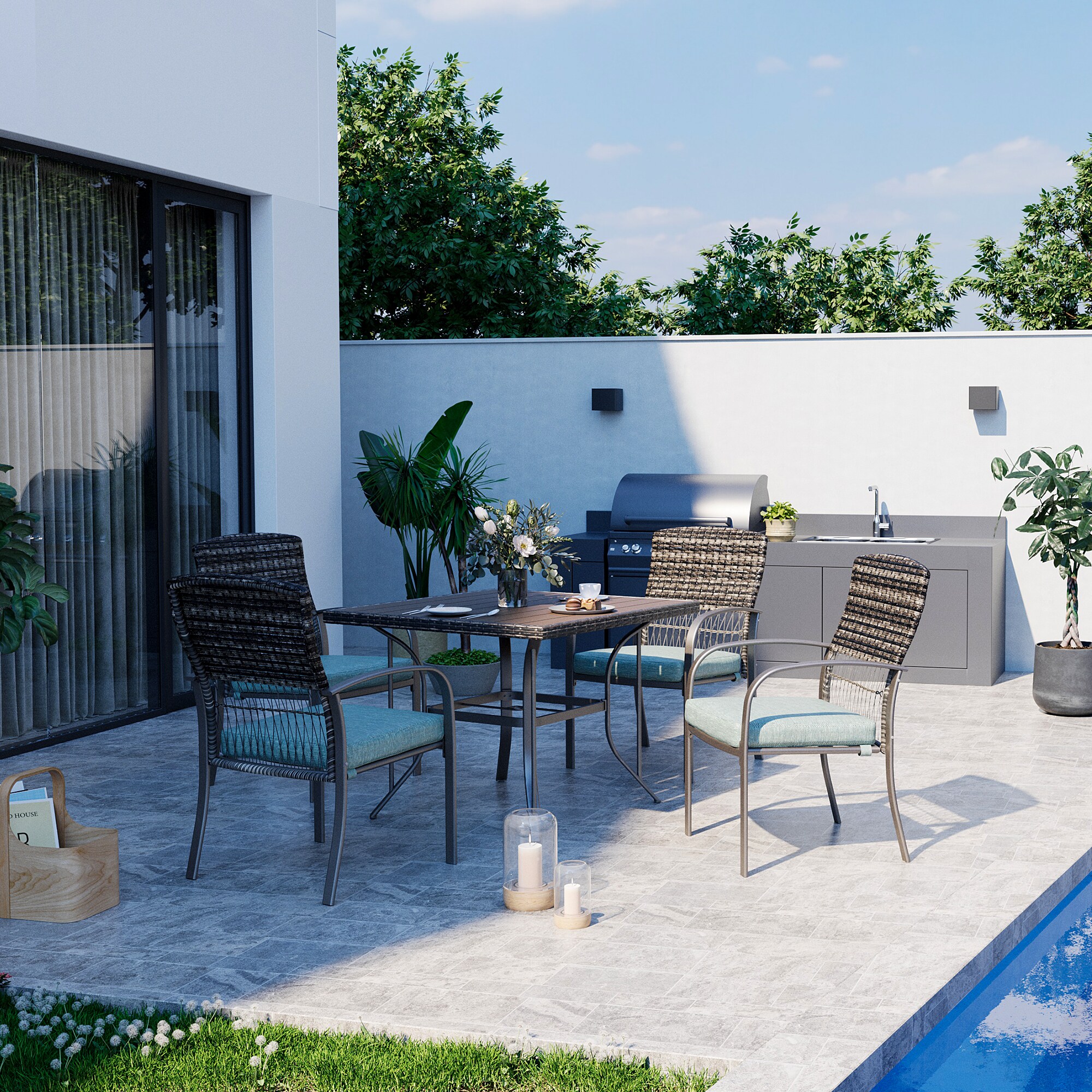 PamaPic TB-CZ-5JT-L-WL1 Patio-Dining-Sets - View #2