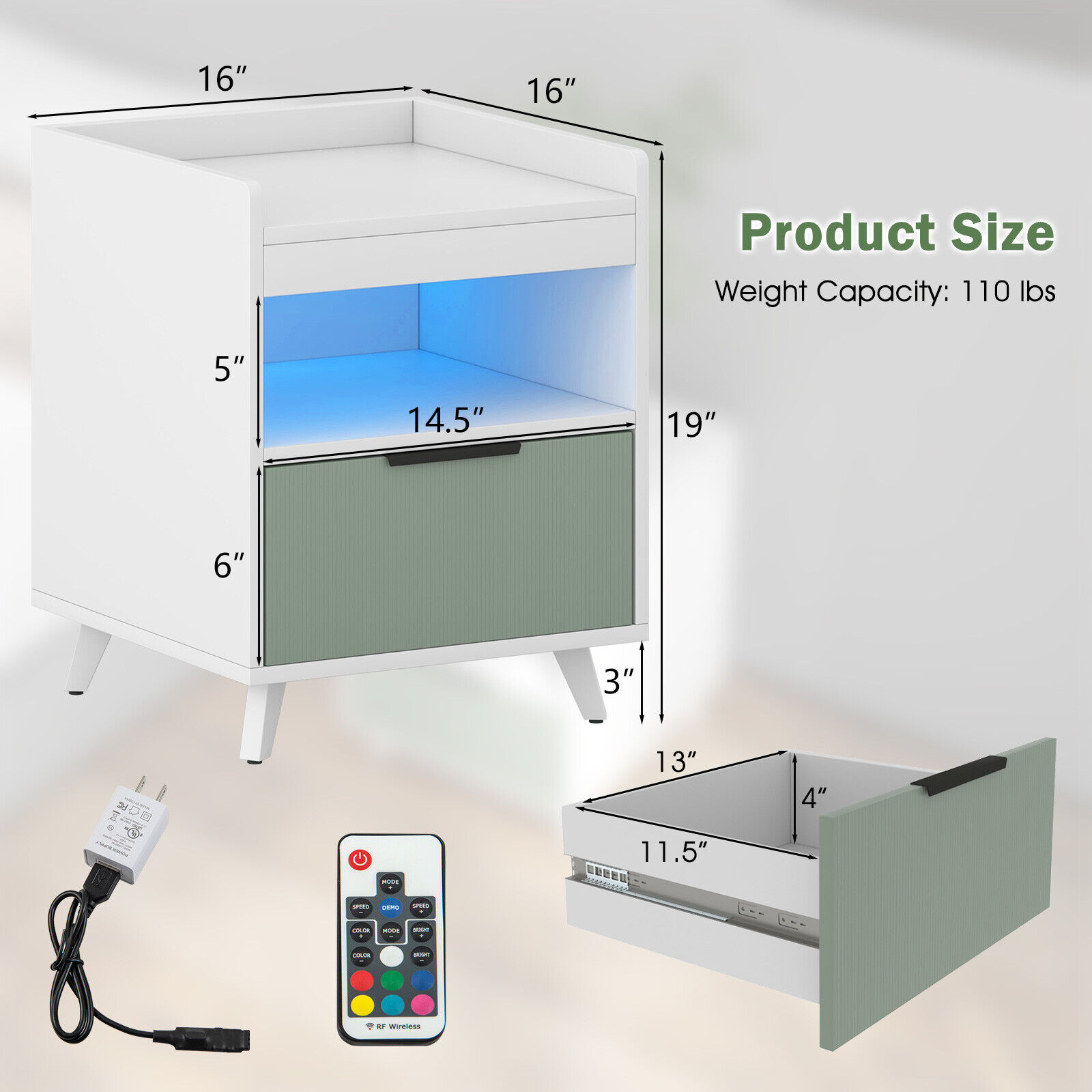 SUGIFT ZMLW014SUGHY837 nightstands - View #4