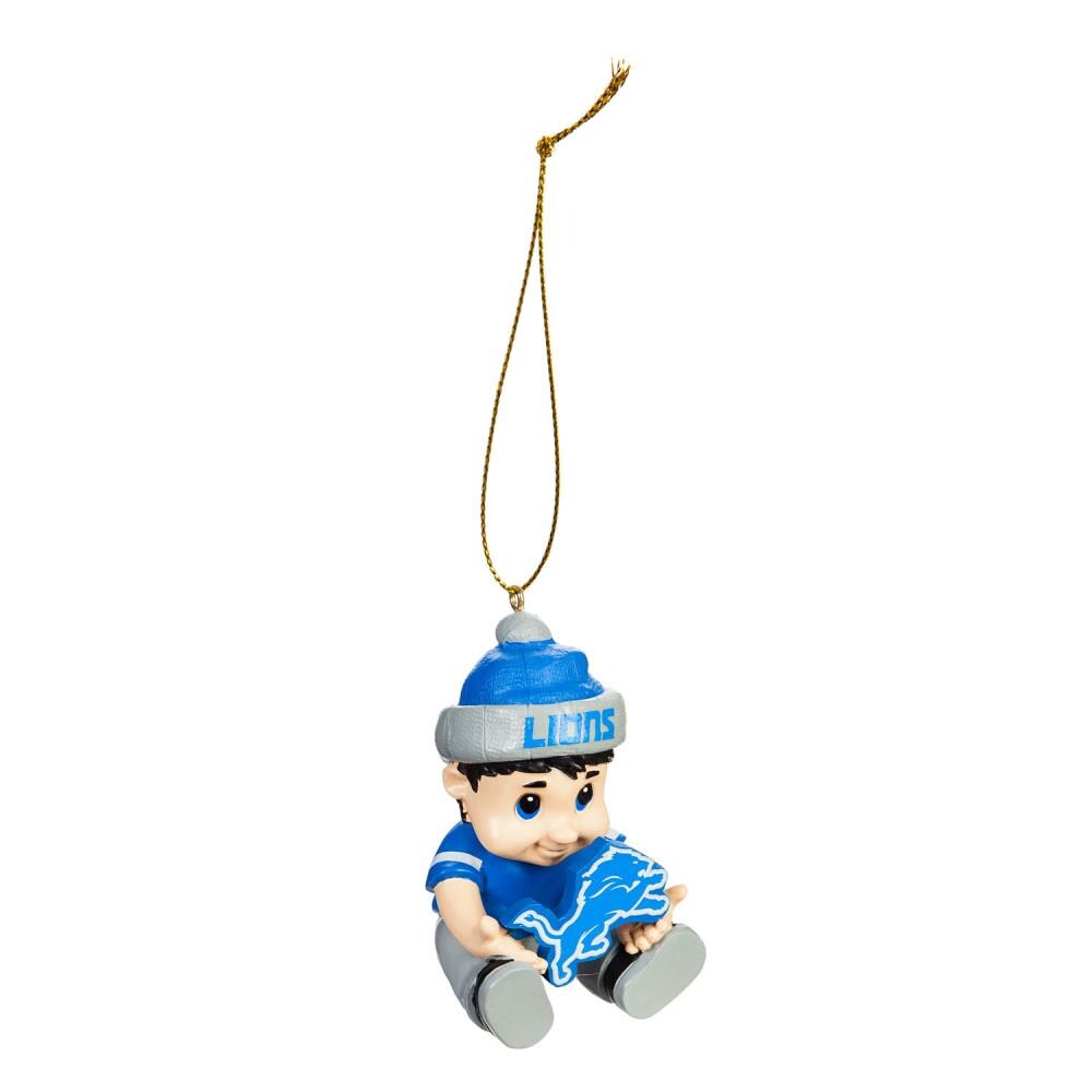 Merry Christmas Detroit Lions NFL Santa And Reindeer Ornaments - Banantees