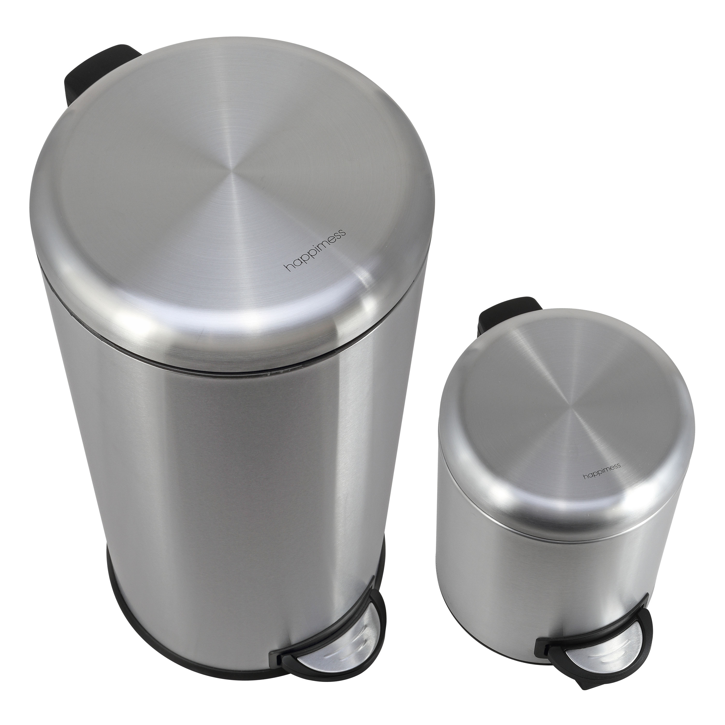13 Gal. Stainless Steel Step Can with Antimicrobial Lid