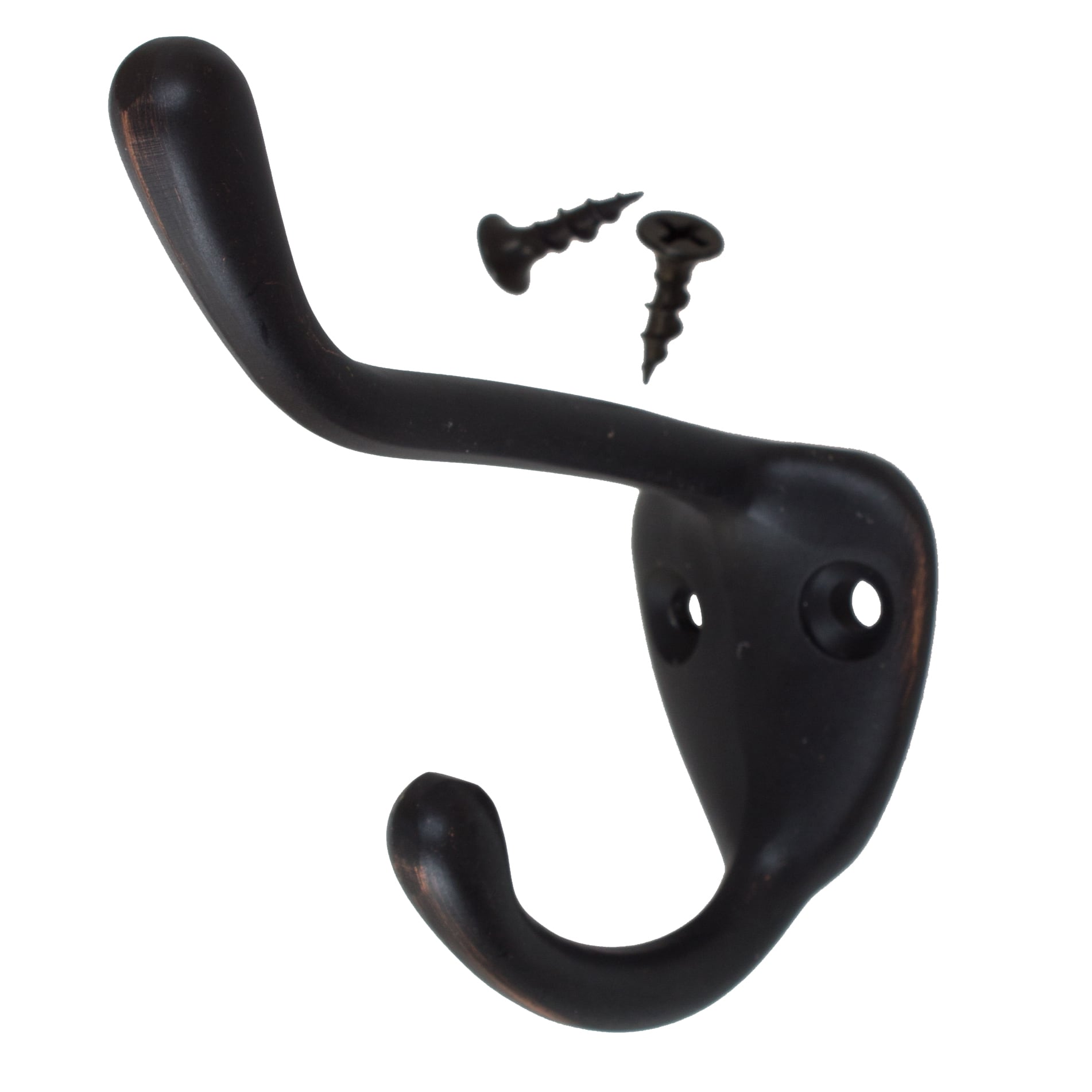 GlideRite Hardware 7014-ORB-10 3 in. Classic Large Coat Hook Double Hook - 10 Pack