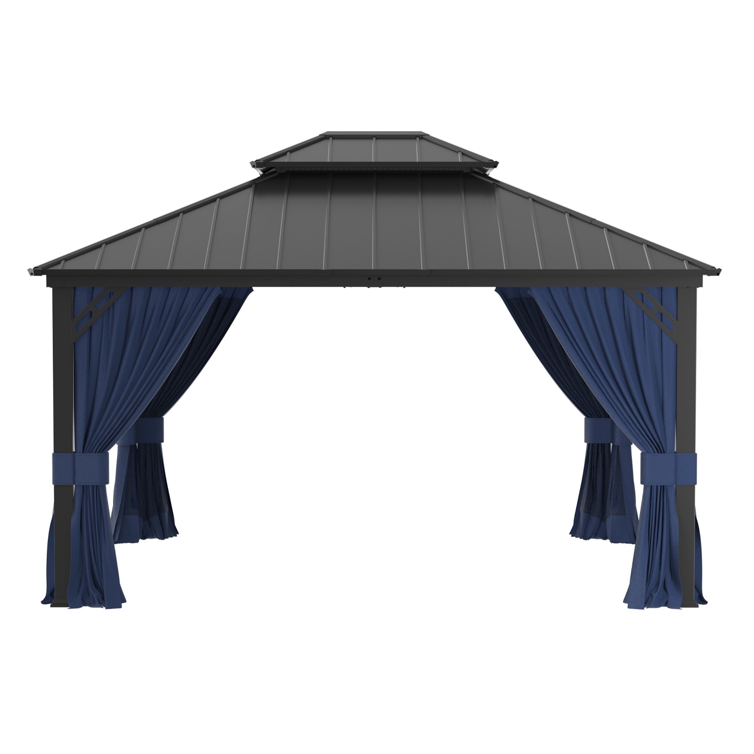 ALAULM LS-1214GAZBEO-NAVY Wood-Resin-Gazebos - View #8