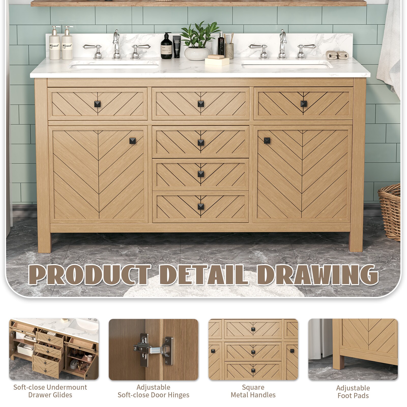 VOUA SAF-MEWEYS-YE Bath-Vanity-Combo - View #6