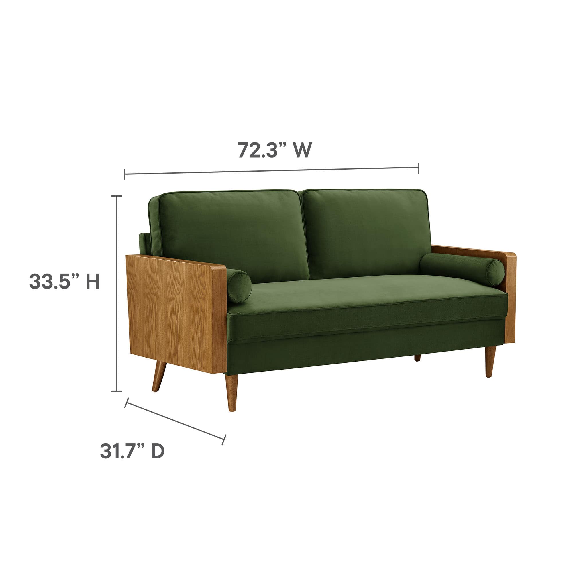 Modway EEI-6944-WAL-MOG Sofas-Loveseats - View #3