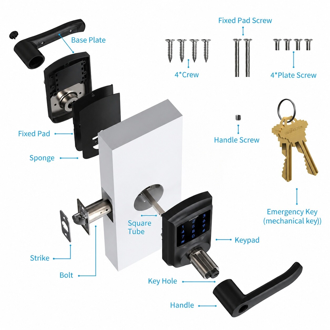 Ahfiwaso LAH0712H023 Electronic-Door-Locks - View #9