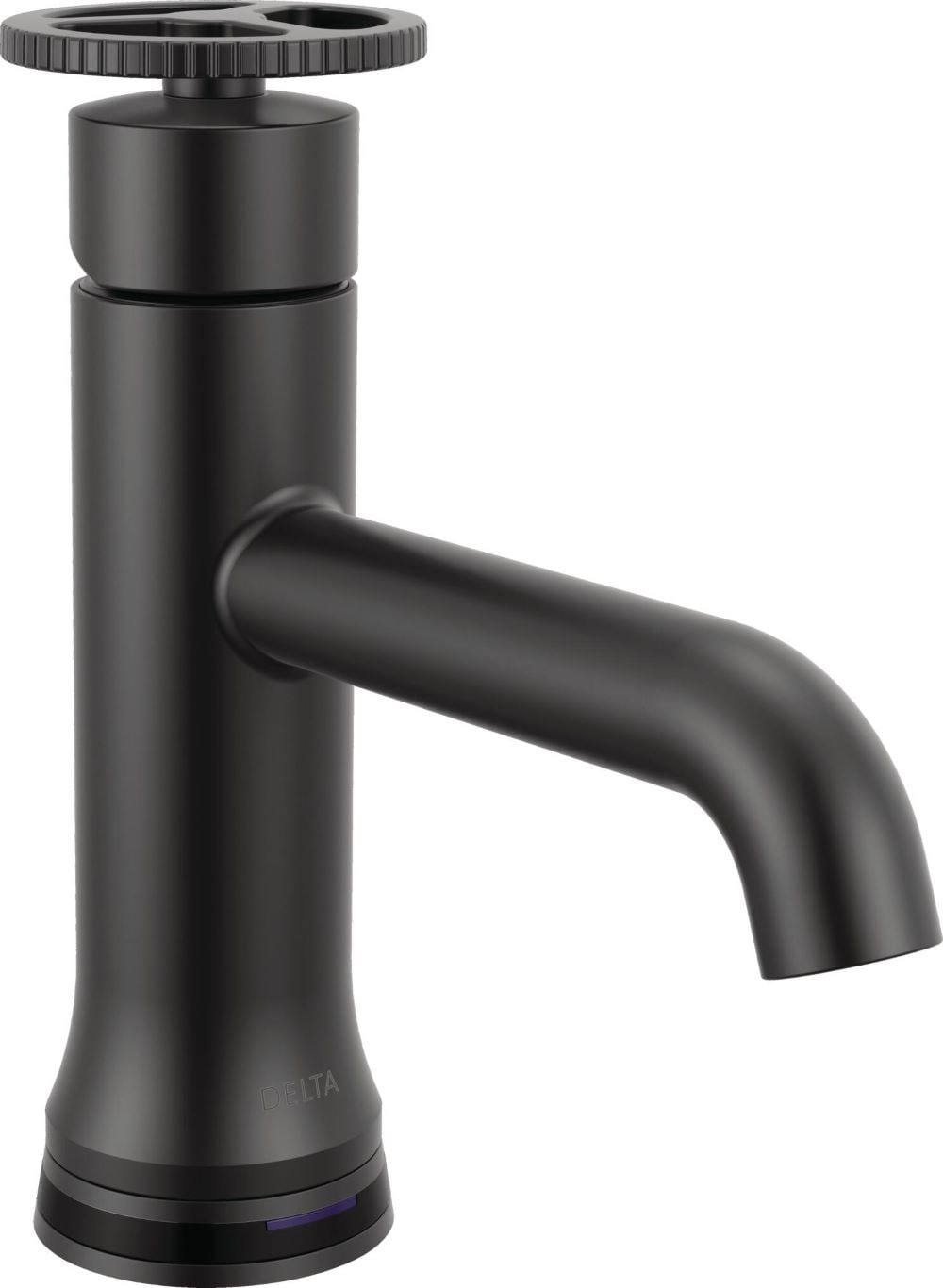 Delta 558T-BLMPU-DST Trinsic Matte Black Single hole 1-handle WaterSense Low-arc Residential Touchless Bathroom Sink Faucet with Drain with Deck Plate