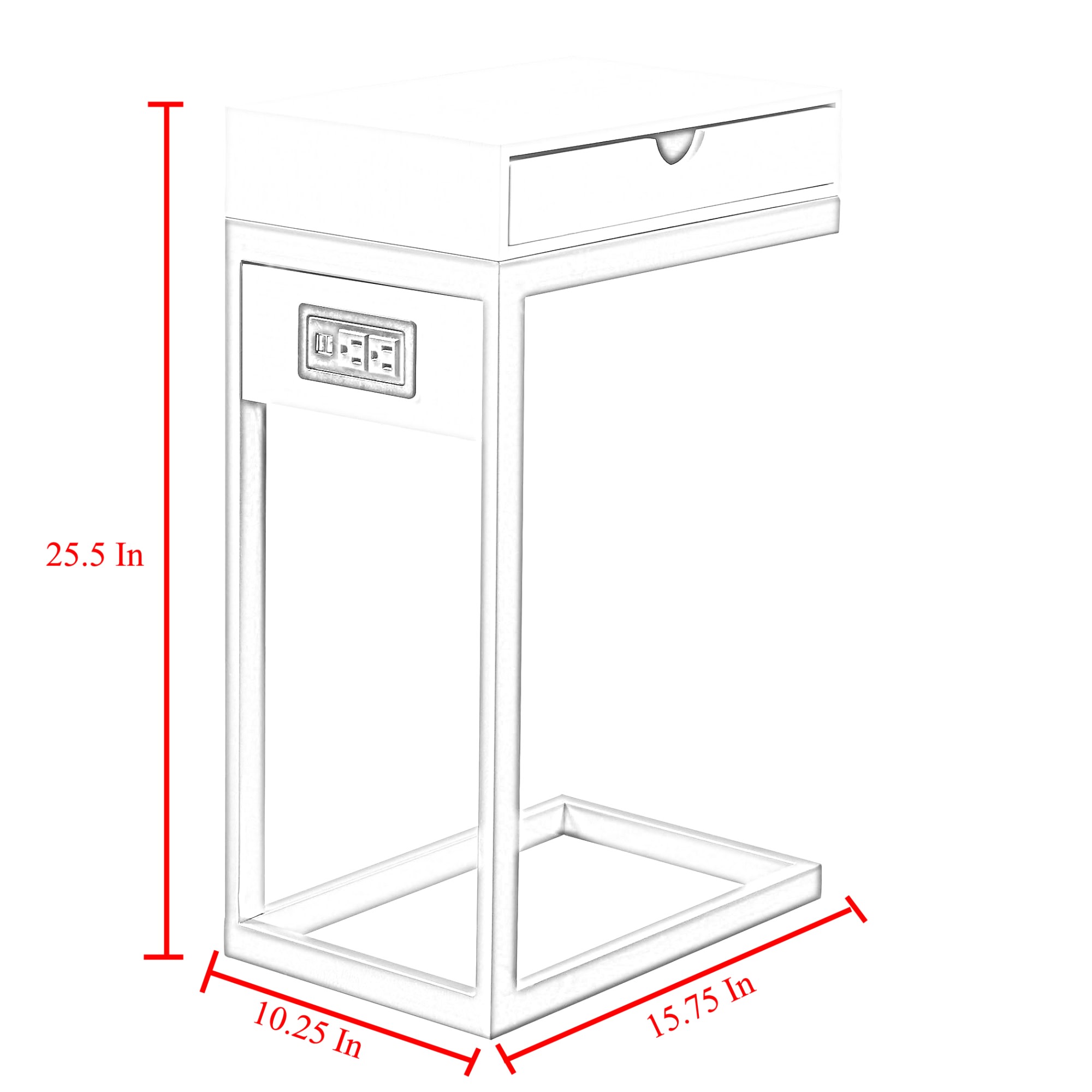 Loft Lyfe LET157-26GR-LS End-Tables - View #7