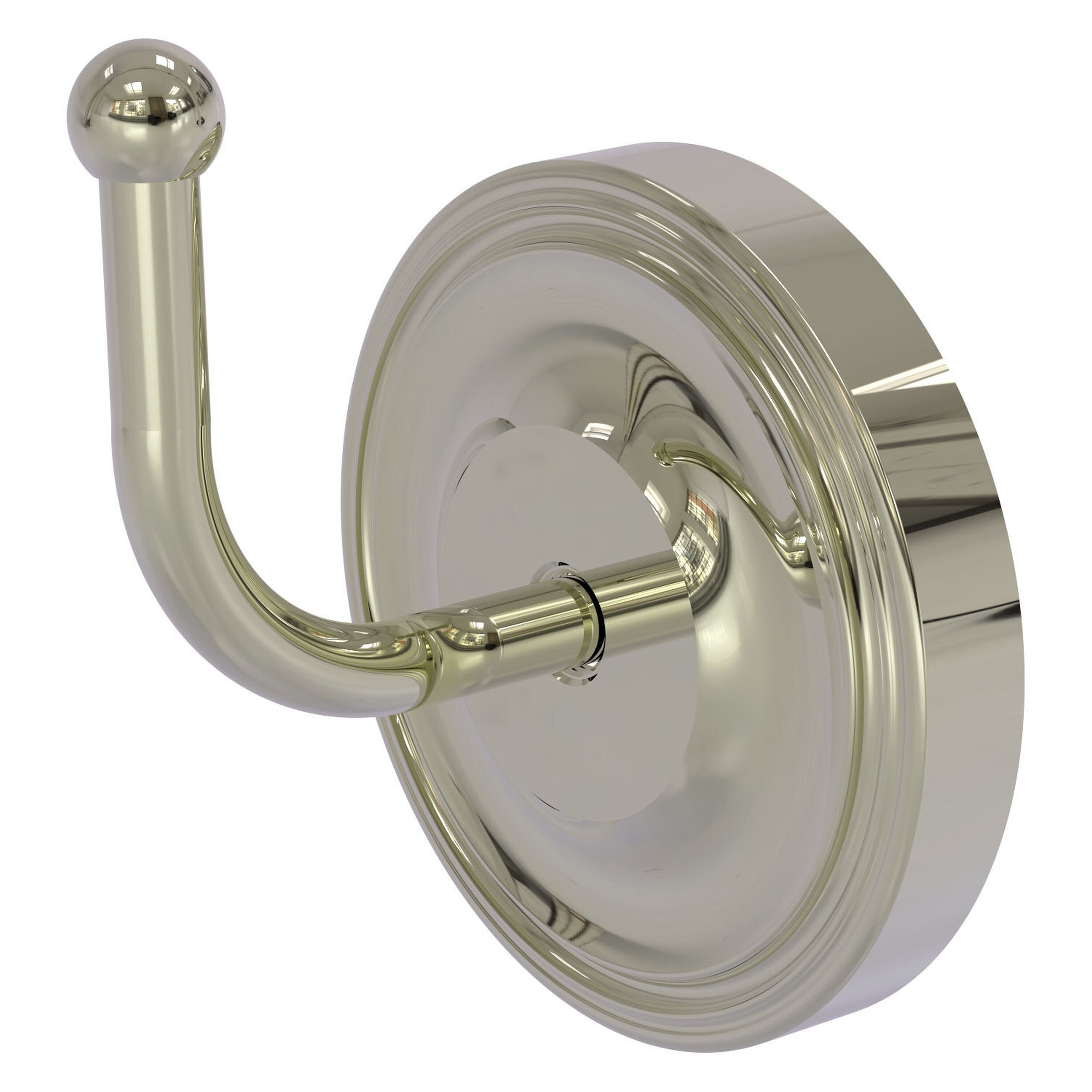 Allied Brass R-H1-PNI Regal Polished Nickel Single -Hook Wall mount Towel Hook