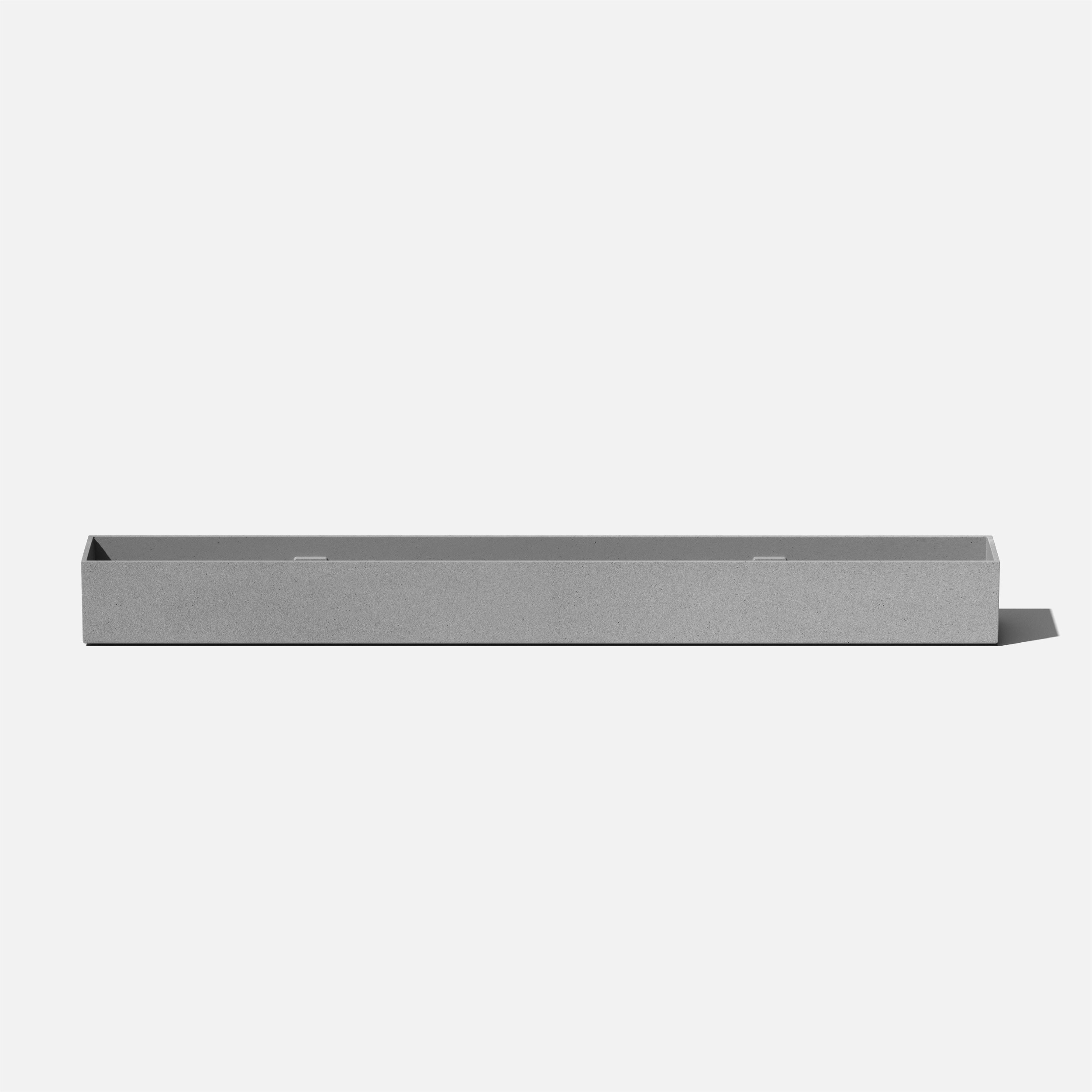 Veradek GEVTRC Rectangle 32-Inches W Small Gray Mixed/Composite Indoor Planter