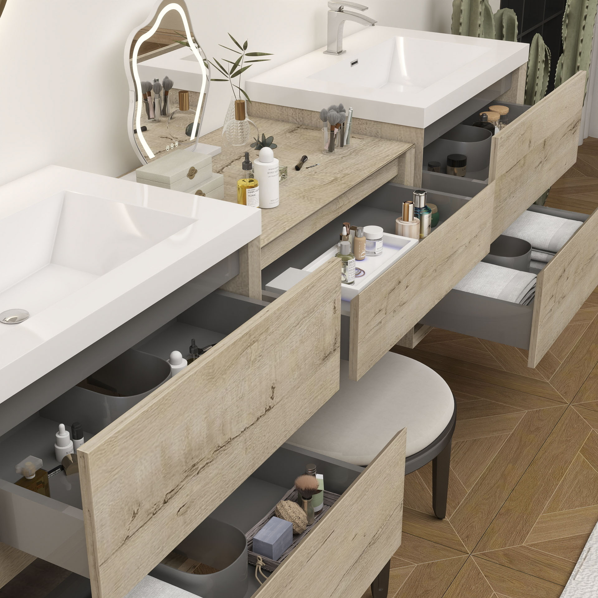 BV Better Vanity SLIM17-30+30+30-WO Bath-Vanity-Combo - View #7