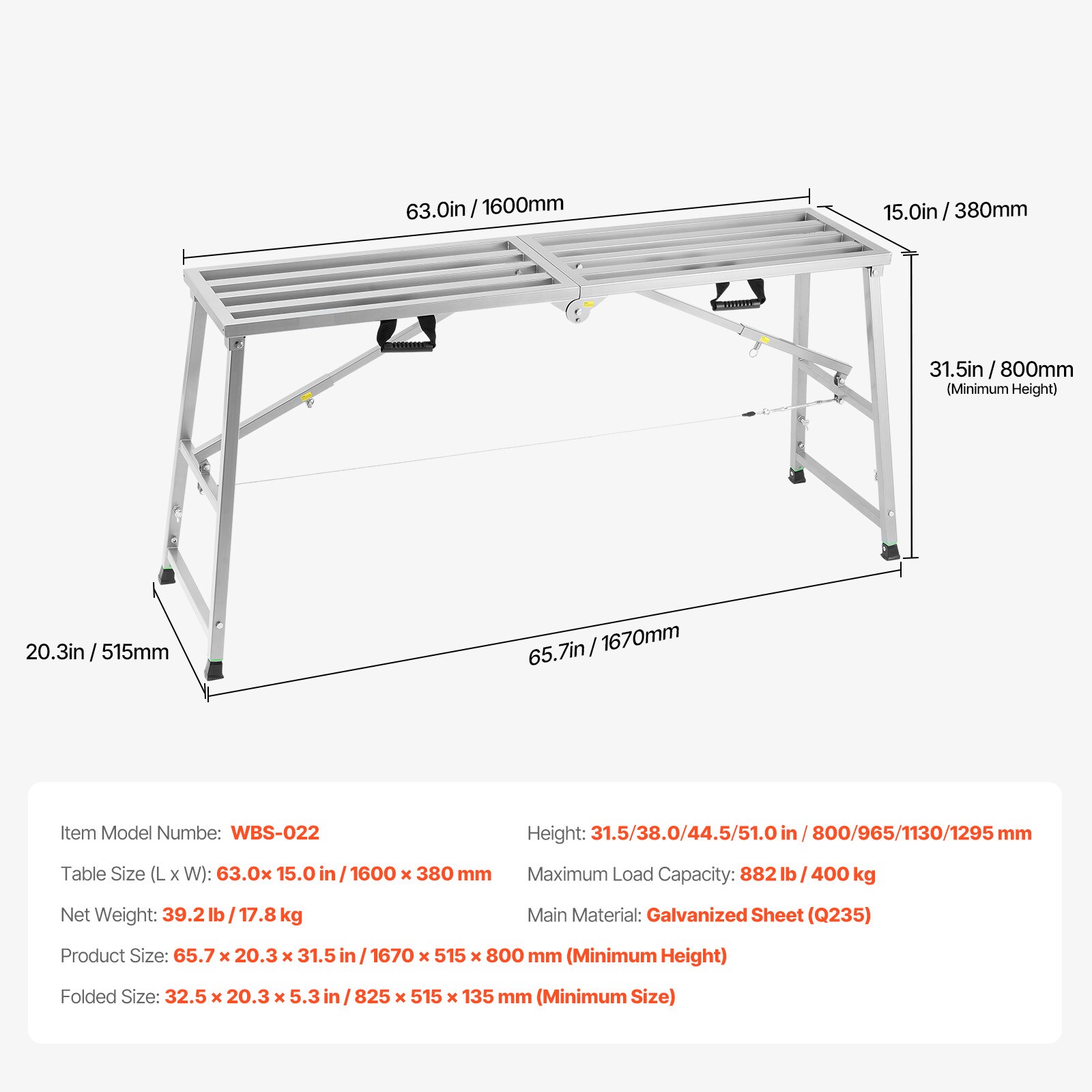 VEVOR SCBXSZDJSJZJ13980V0 Ladder-Access - View #7