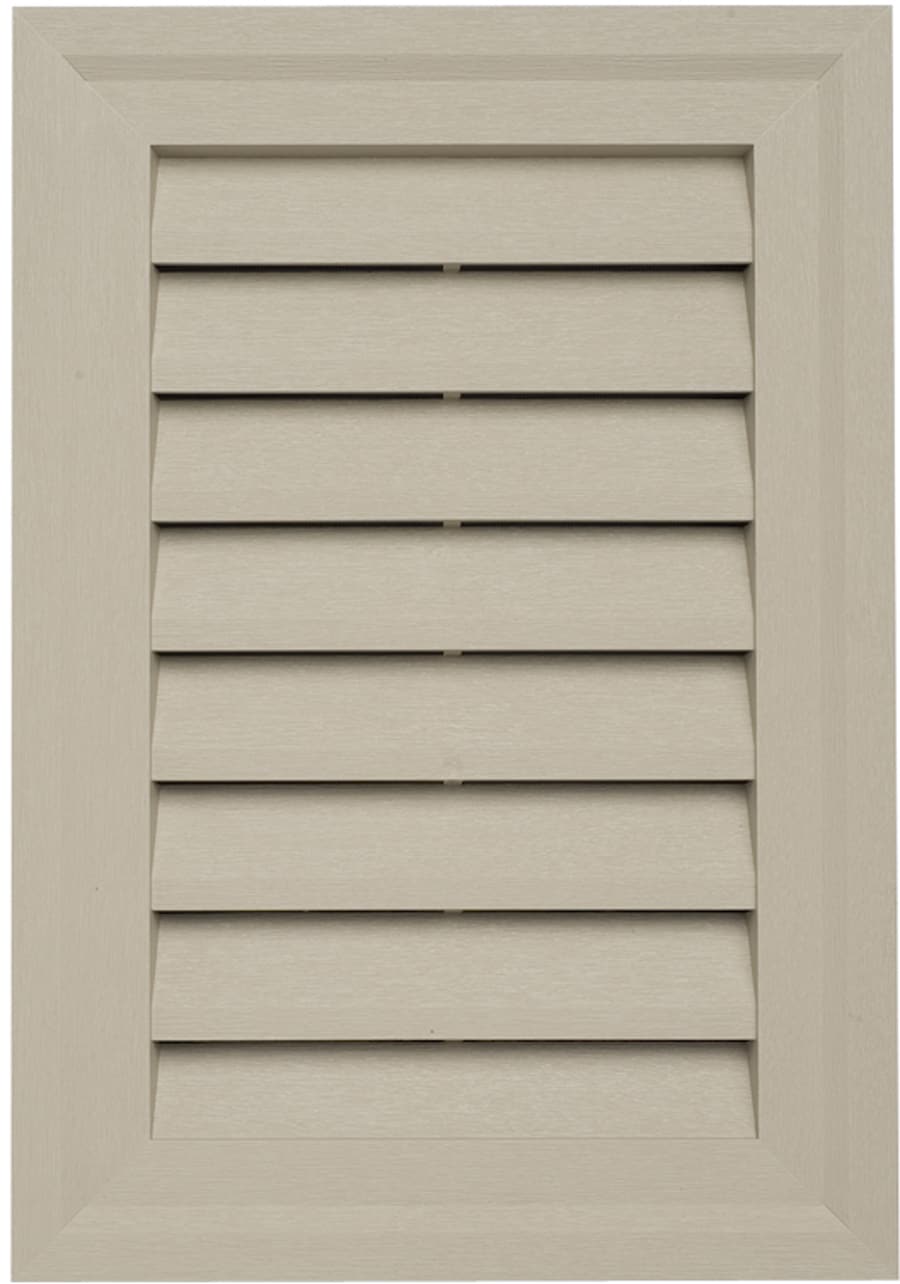  244992 15-in x 10.5-in Clay Rectangle Vinyl Gable Louver Vent