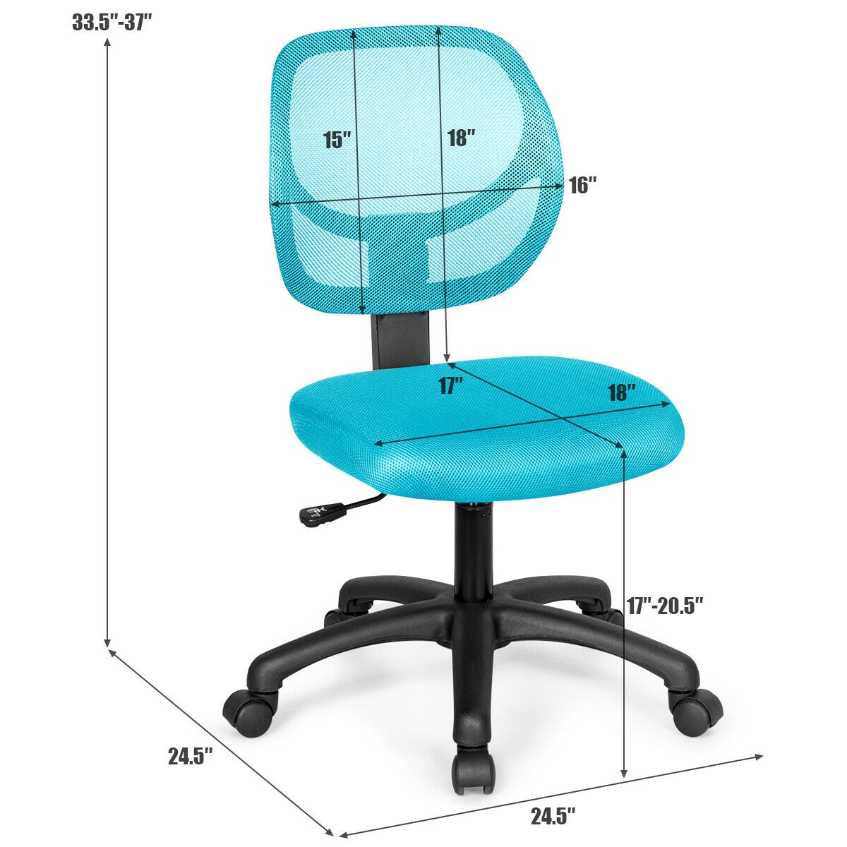 CASAINC WF-HW63008GN-LA Office-Chairs - View #2