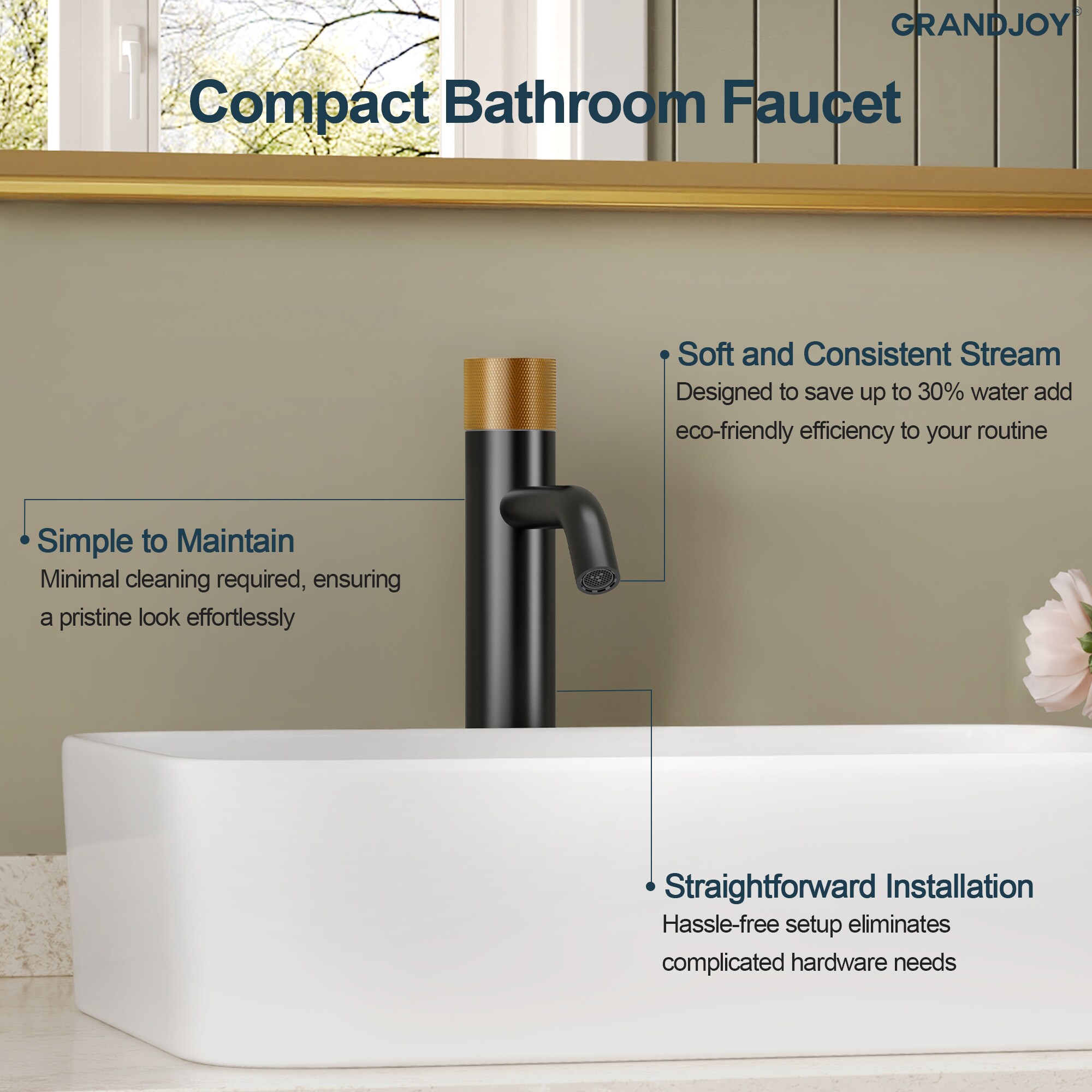 GRANDJOY SGF11GJ-67BL-BG Lavatory-Faucets - View #4