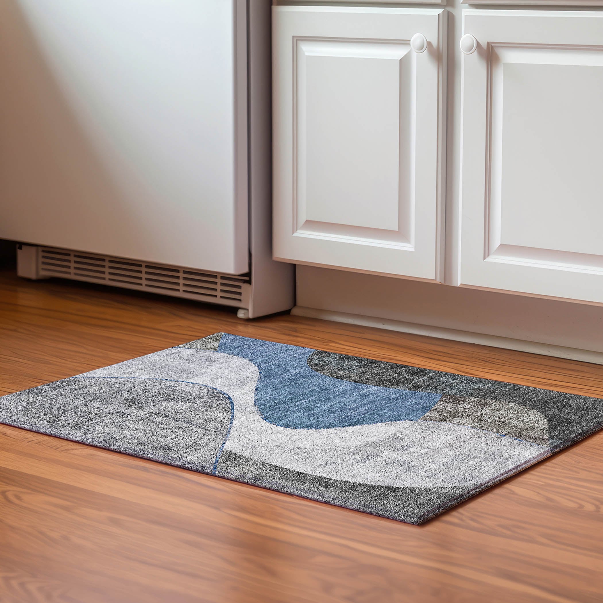 Addison Rugs AMF633BU20X30 Mayfield AMF633BU 2 x 3 (ft) Loomed Polyester Blue Rectangular Indoor Geometric Machine washable Area rug