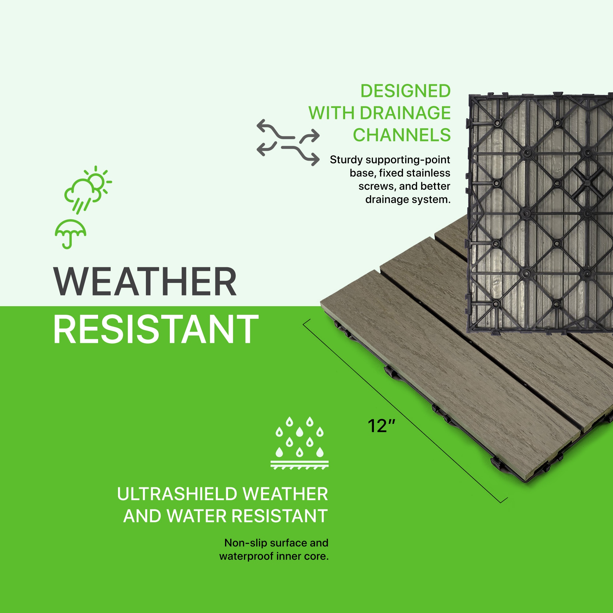 NewTechWood US-QD-ZX-ST Deck-Tiles - View #6