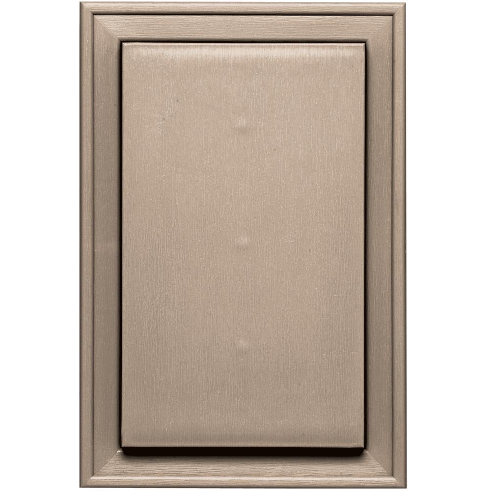 Builders Edge 130120001023 8-in x 12-in Wicker Vinyl Universal Mounting Block