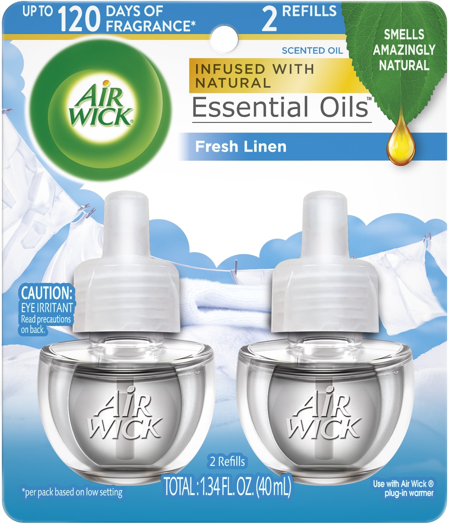 Air Wick Recharge d'huile parfumée Plaisir d'été 2 x 19 ml