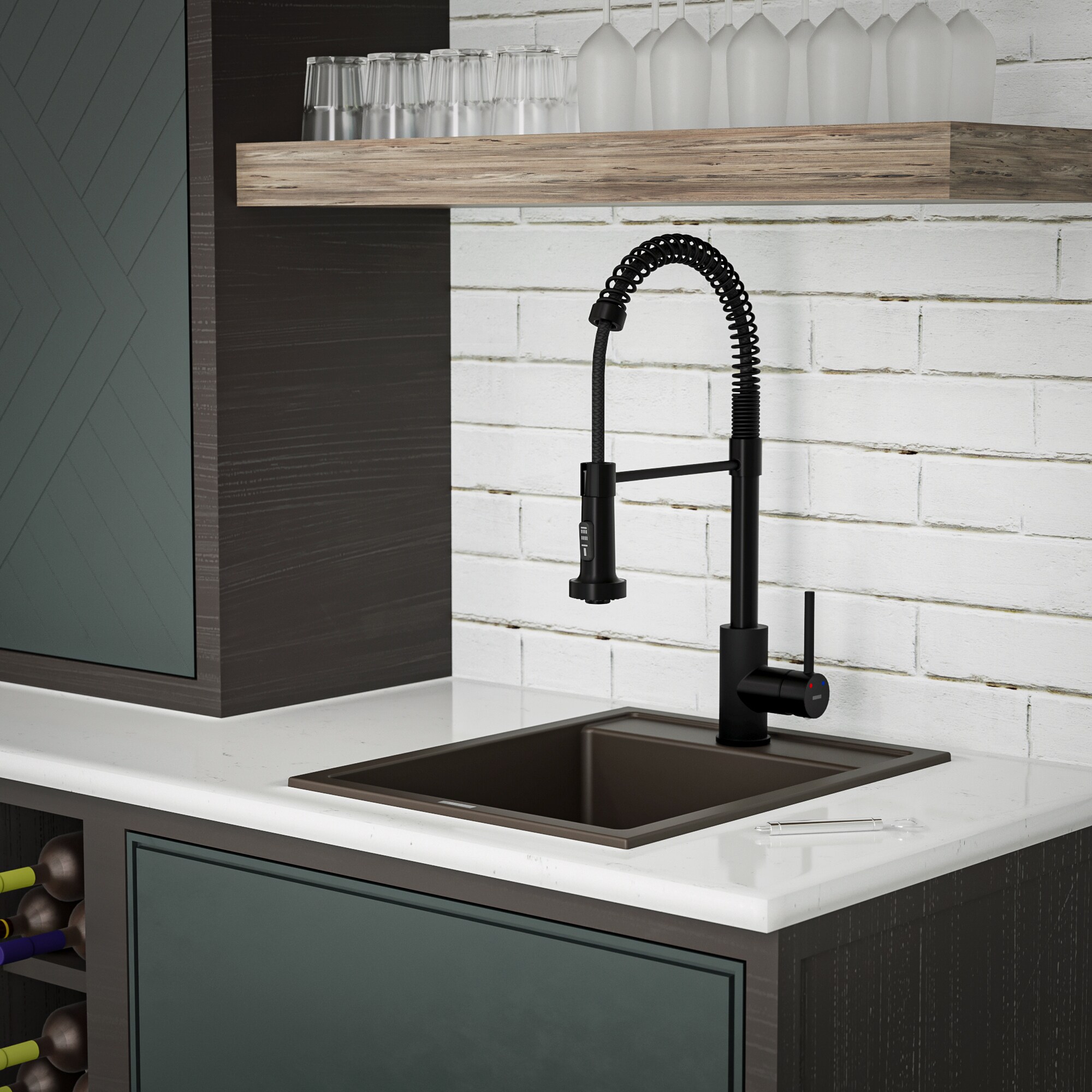 Karran QT-825-BR Bar-Prep-Sinks - View #9