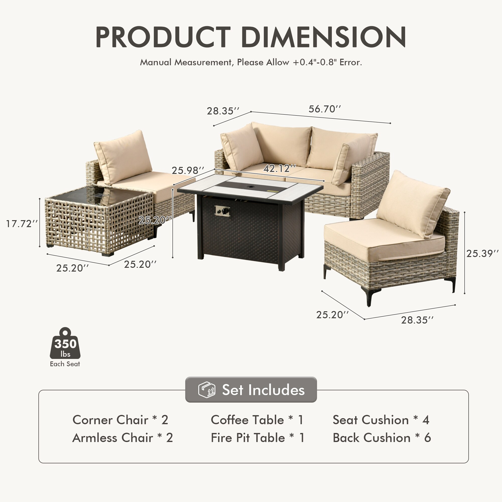 ALTRIGUS 6L-CFP03-SKT606-AL Patio-Conversation-Sets - View #3