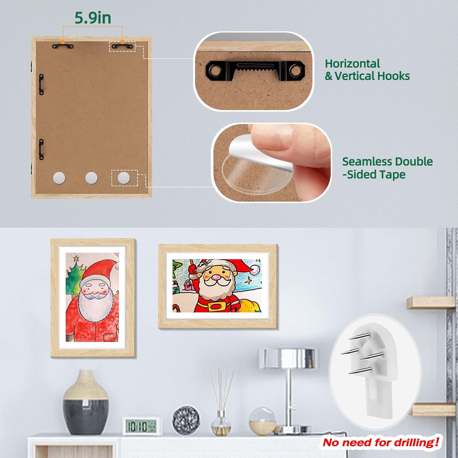 DecorUHome FRAME8511-1-WD Picture-Frames - View #4