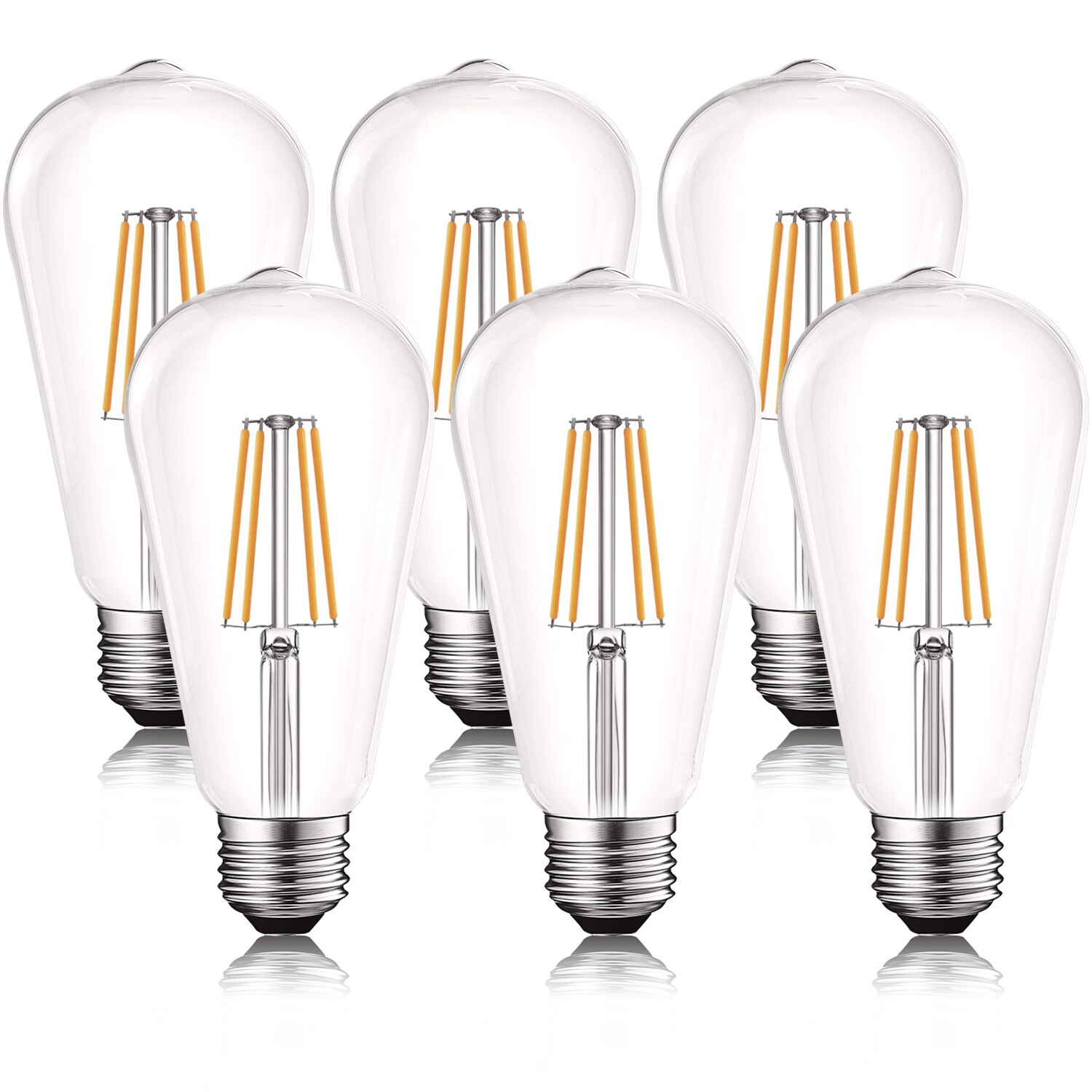 AcornSolution 5 Pack 60W Pearl Light Bulbs GLS Lamp Edison Screw Cap E27,6 Month Replacement Warranty 