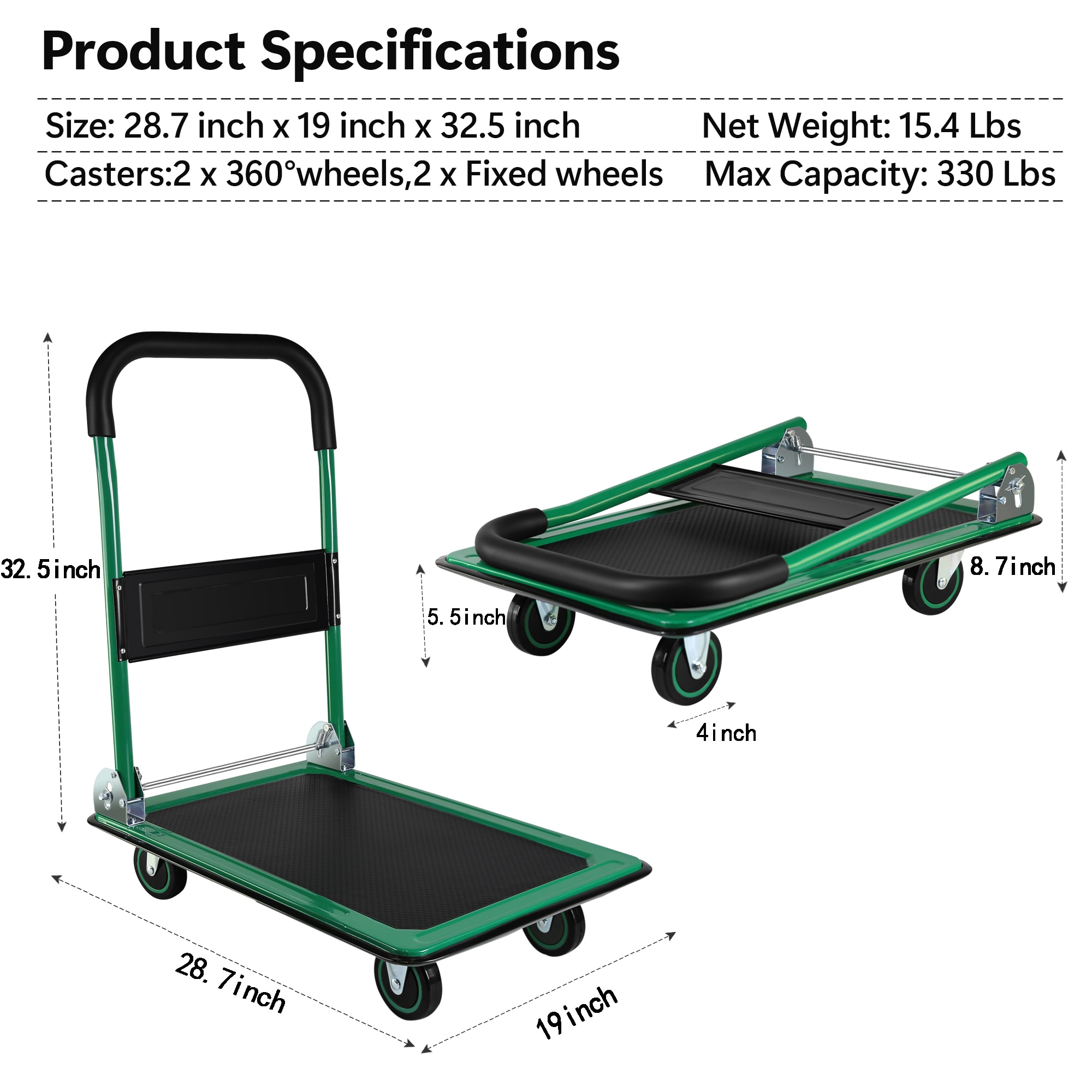 Kahomvis YS-QPW1-274 Hand-Truck-Dollies - View #4