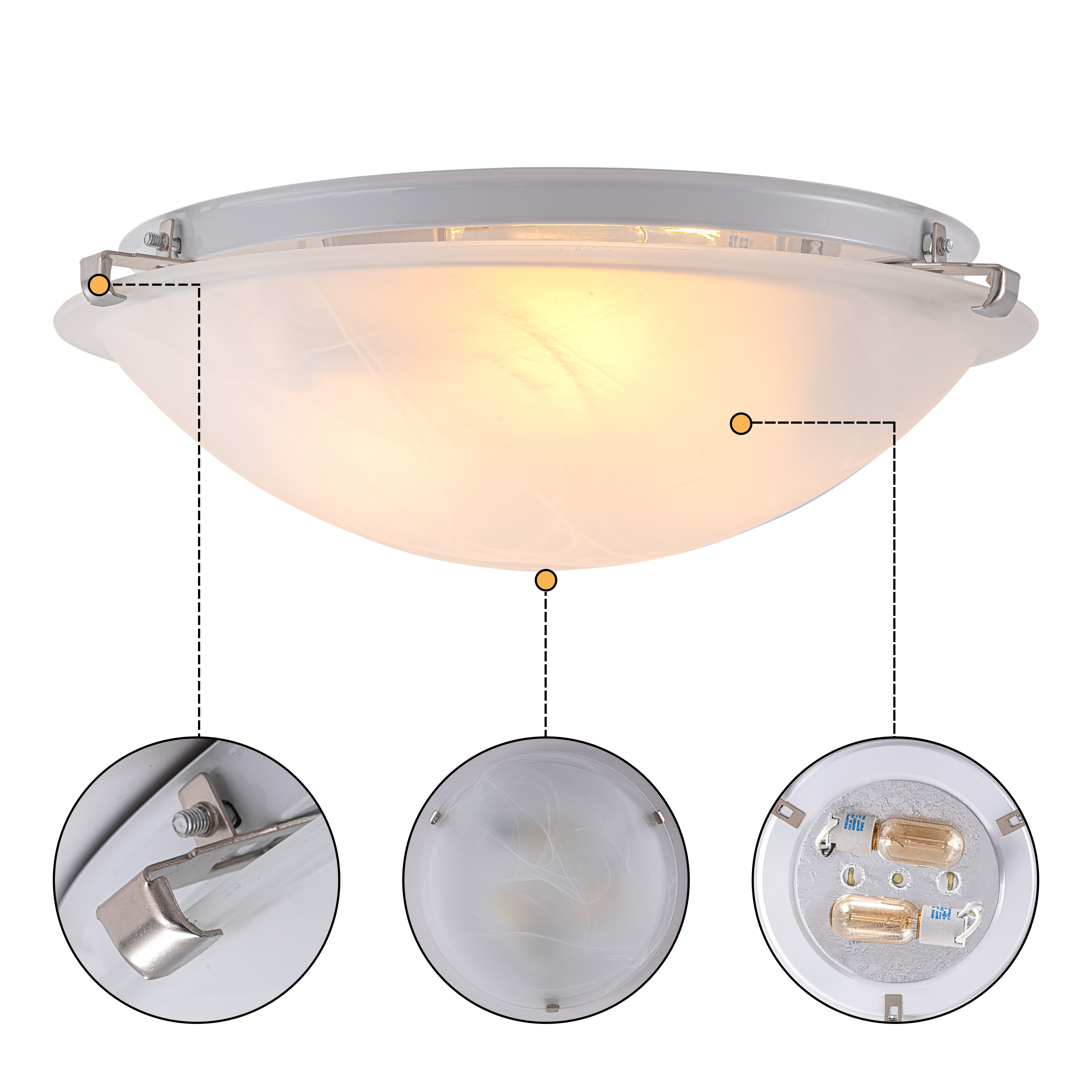 C Cattleya LCA2631-6SFMN flushmounts - View #3