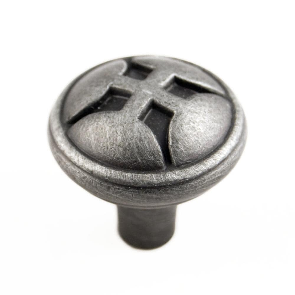 RK International CK 9314-DN Distressed nickel Round Transitional Cabinet Knob