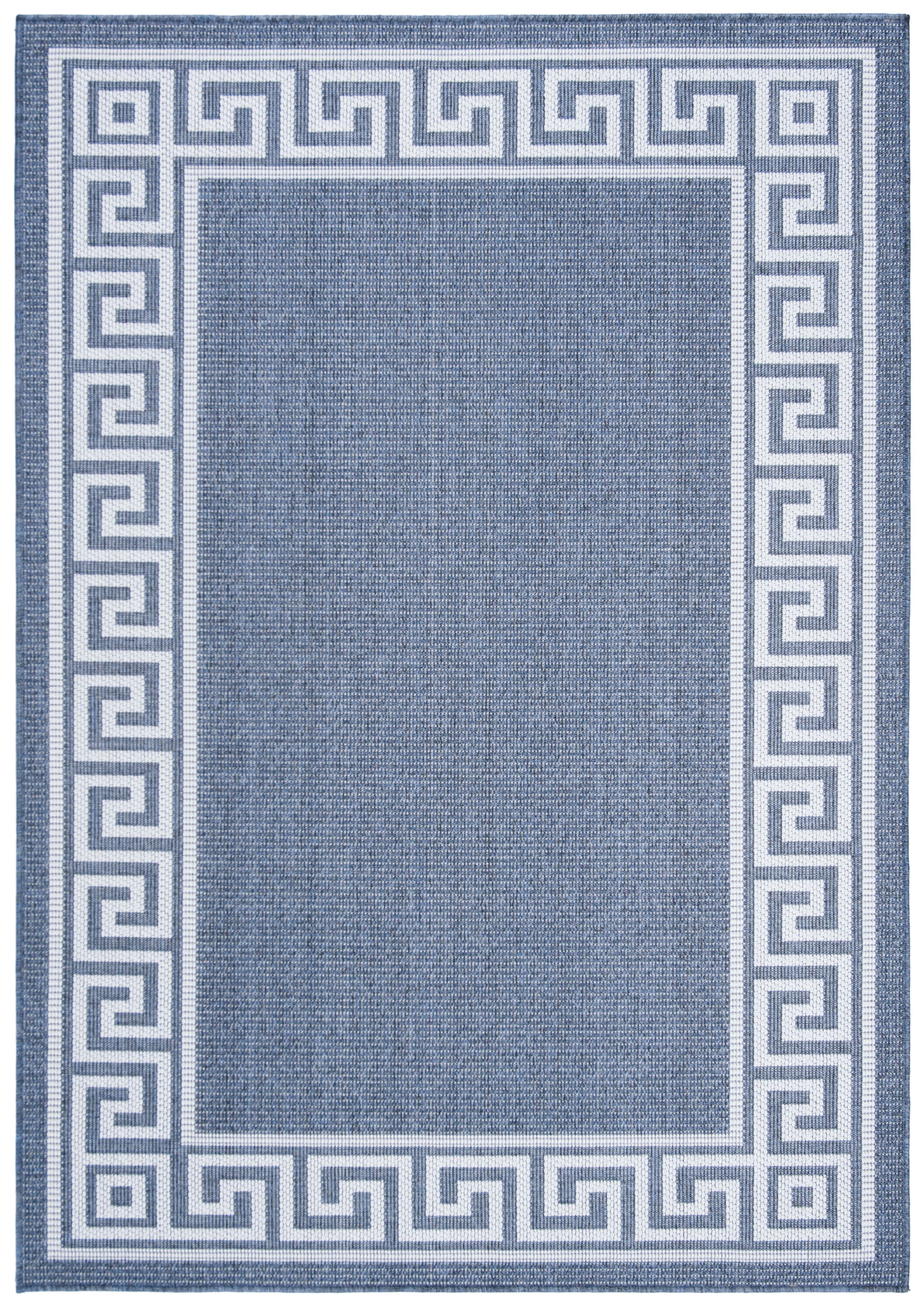 Safavieh MSRO331F-5 Martha Stewart Indoor Outdoor Adeliya 5 x 8 (ft) Loomed Polypropylene Gray/Cream Rectangular Indoor/Outdoor Border Farmhouse/Cottage Area rug