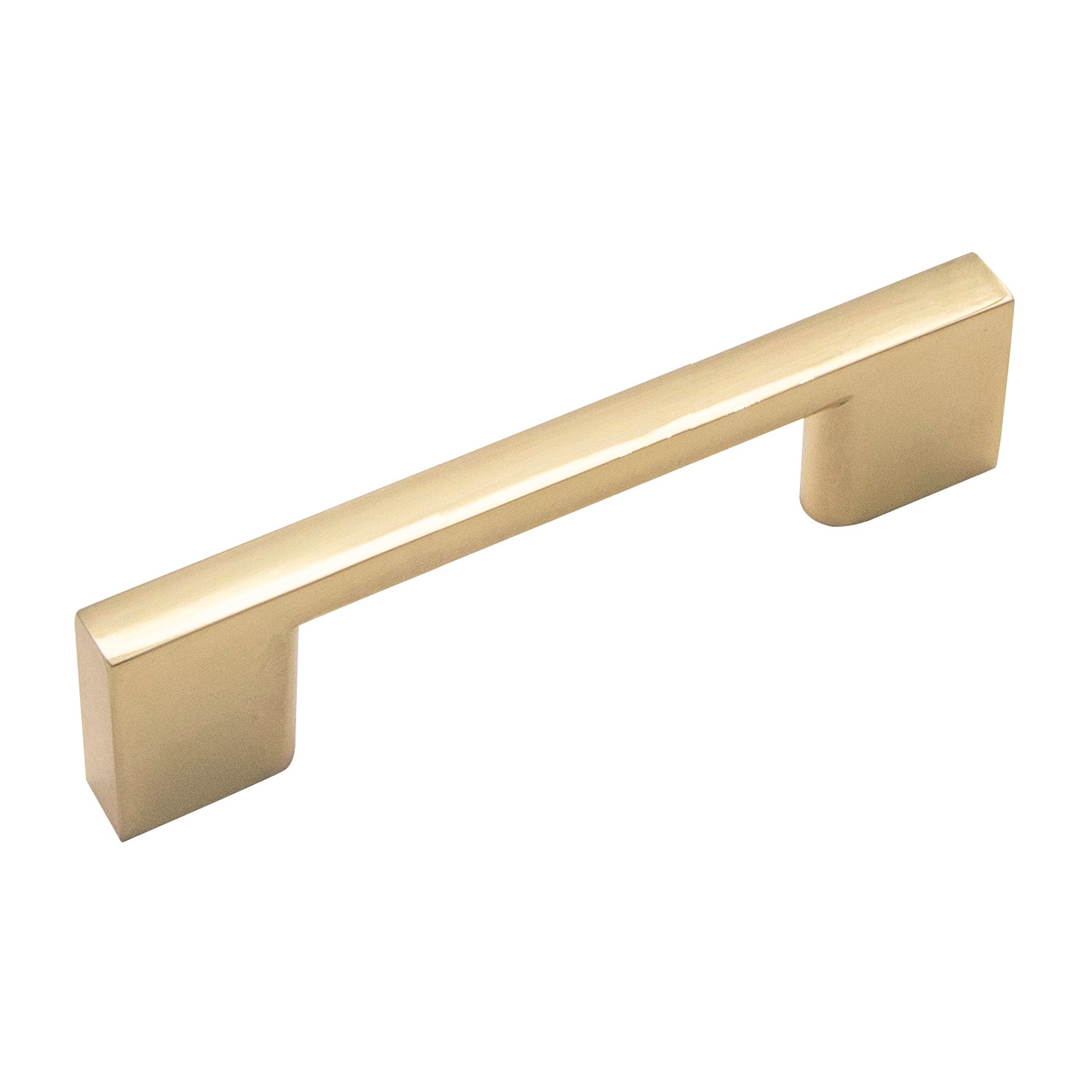 Hickory Hardware Heritage Designs Mod 3-in , 76mm Center to Center Brushed Golden Brass Rectangular Handle Drawer Pull 10 -Pack #R080324BBX-10G