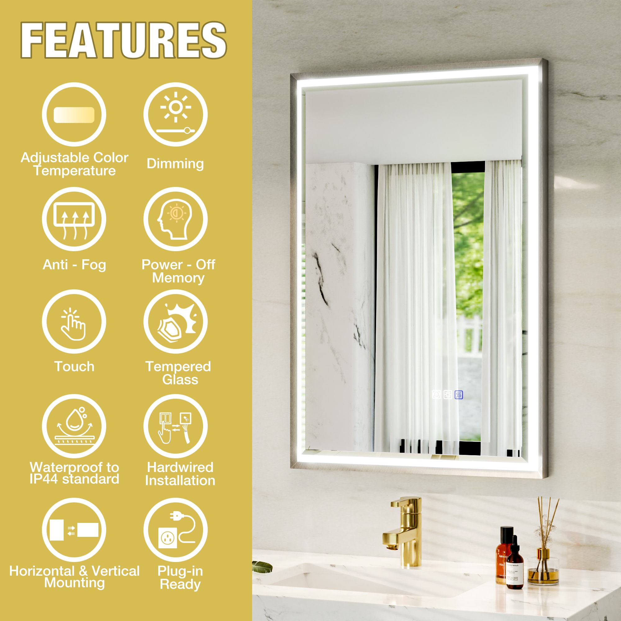 AAZJ X4P195769 Framed-Bath-Mirrors - View #4