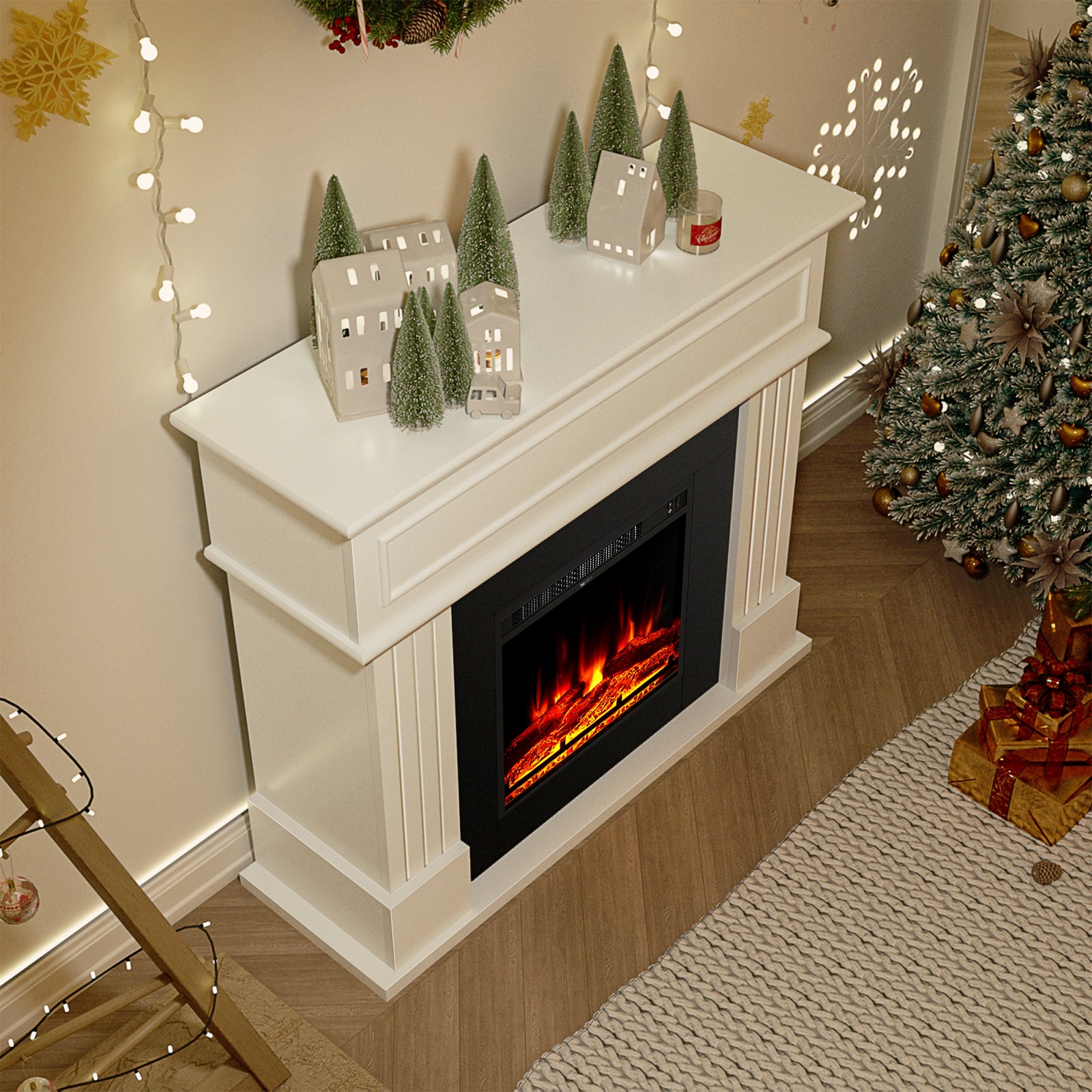 AOXUN H21024GR+H20024 Electric-Fireplaces - View #9