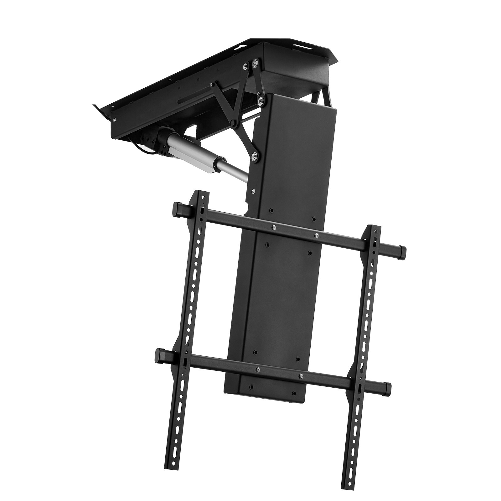 Slickblue Motorized Ceiling Mount TV Lift Bracket Fits 32 - 70 inch TVs with Remote Control Adjustable Height and Tilt Function