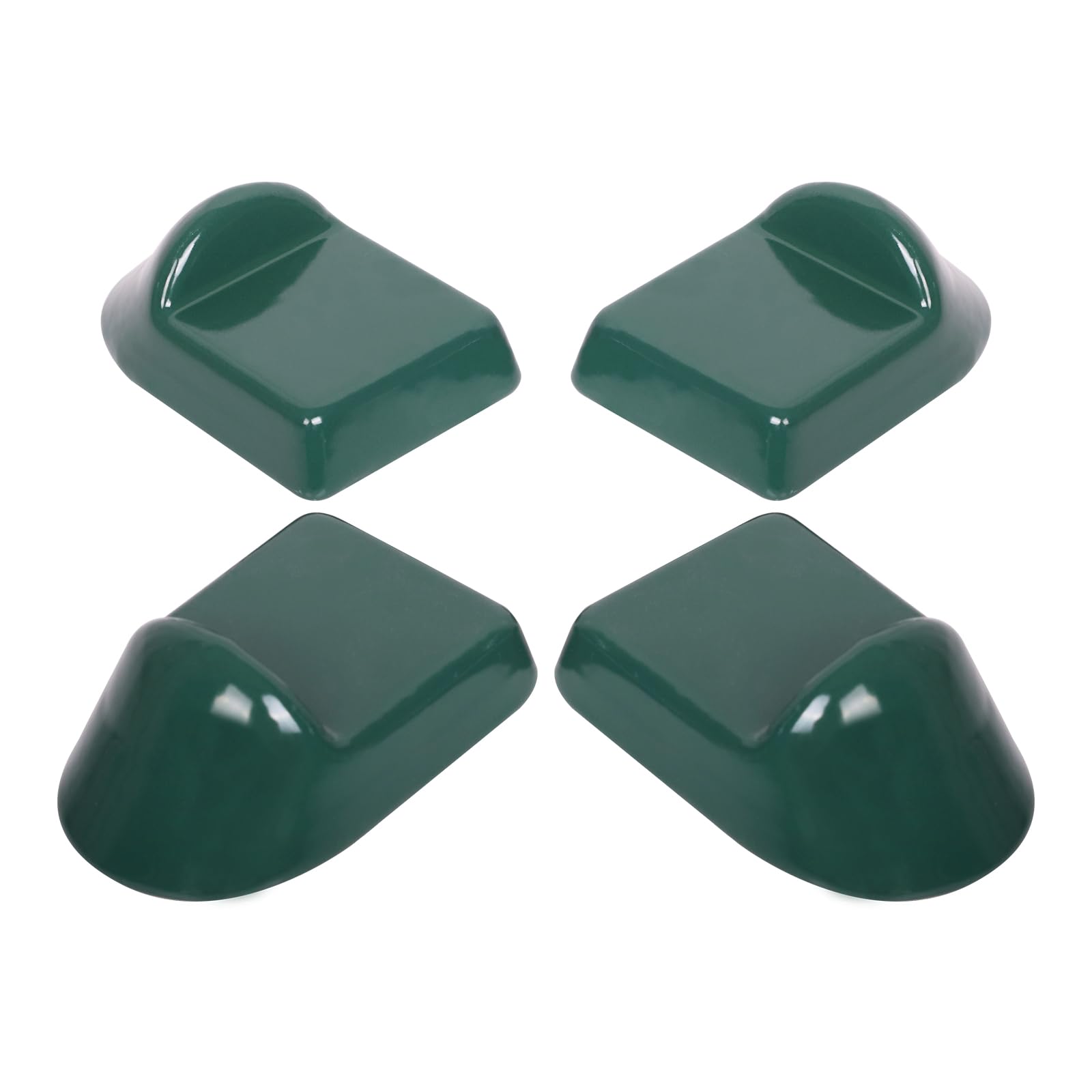 Aoibox -  Set of 4 Green Ceramic Grill Feet 3 x 3 x 2 in Heat Insulating Raised Grill Supports Gr...