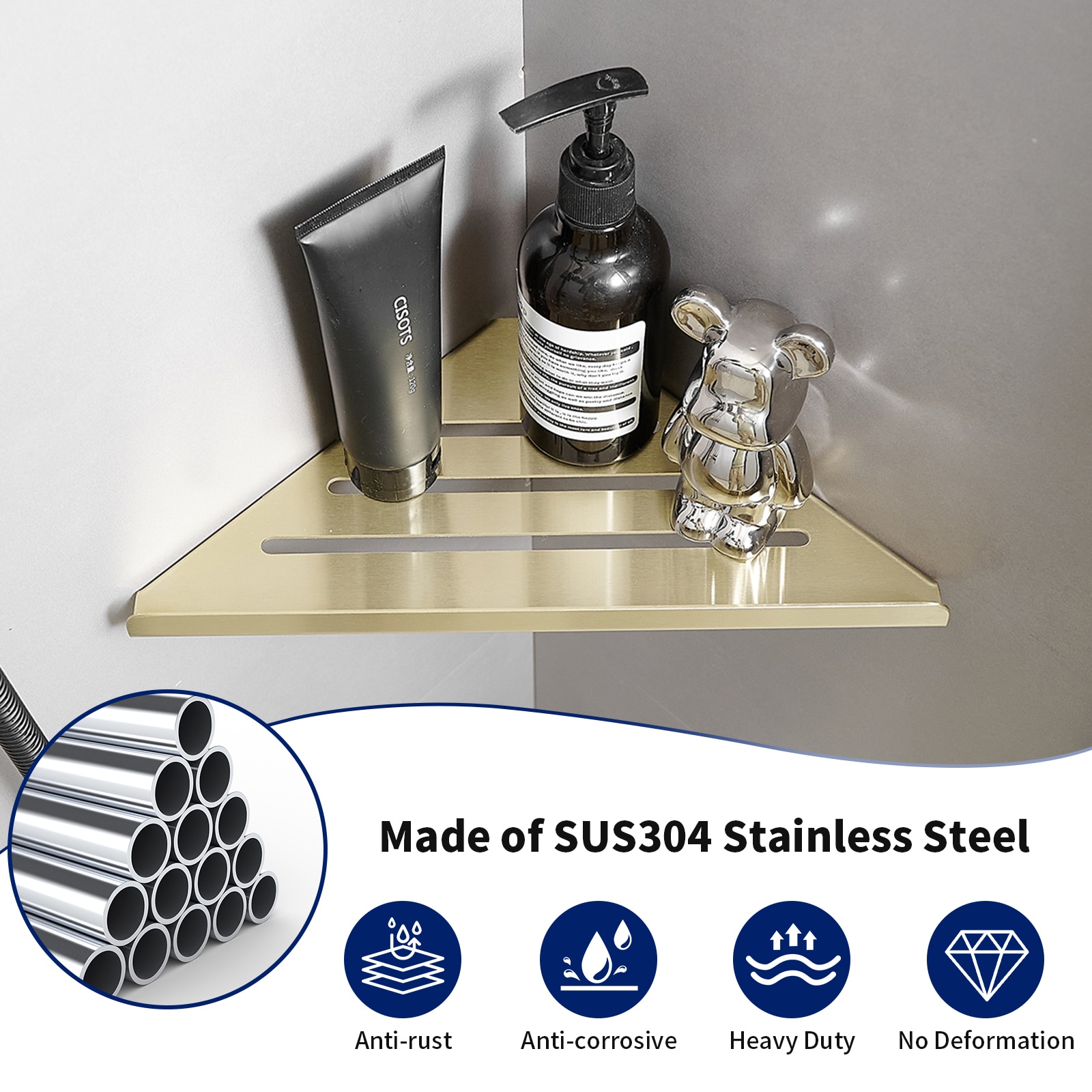 BWE A-91060-BG Wall-Mounted-Shelving - View #2