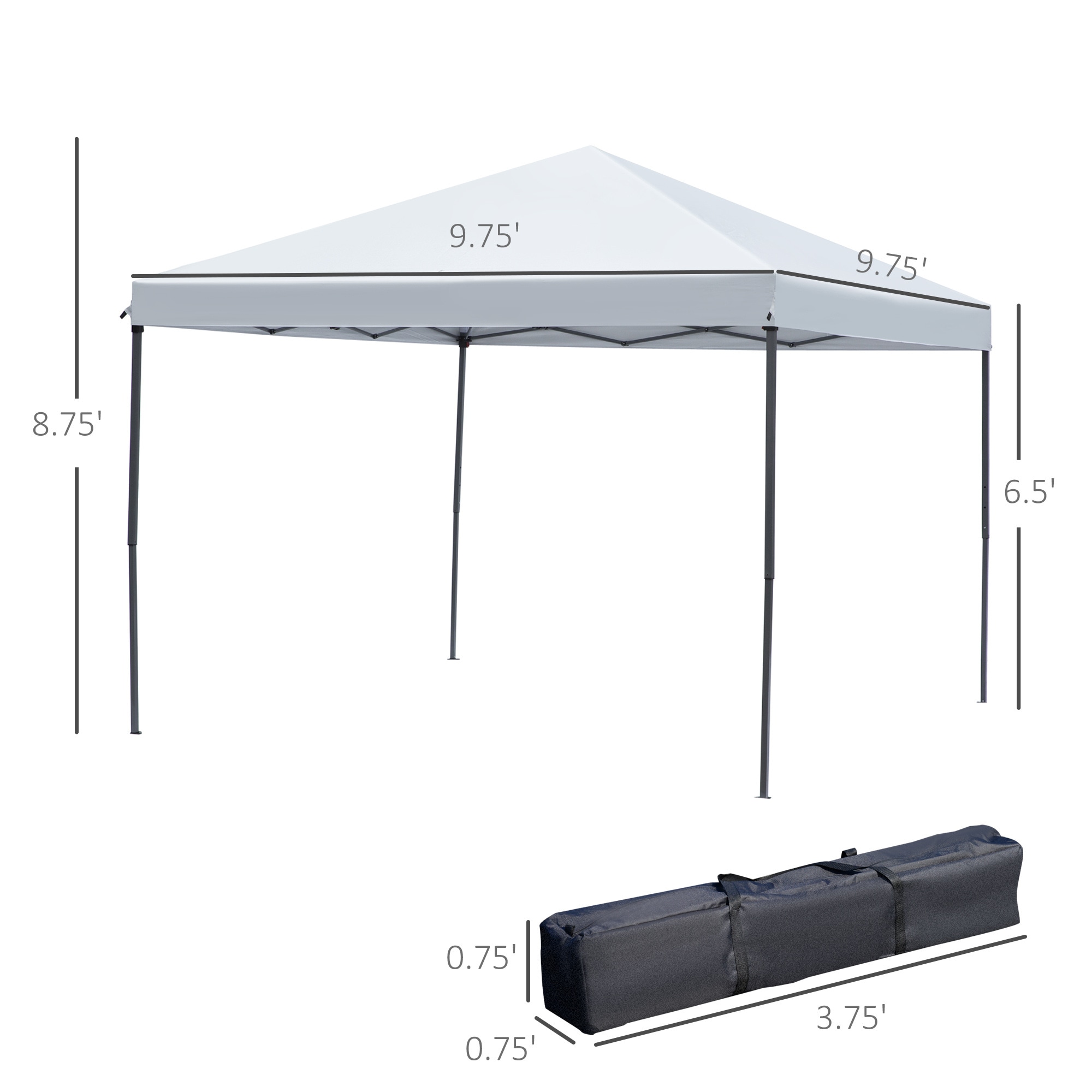 BABOOM BOM-1453WH-CO Wood-Resin-Gazebos - View #3